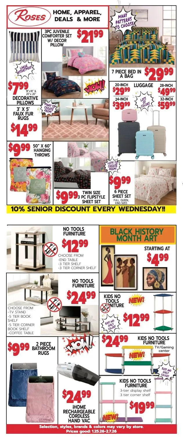 Weekly ad Roses Discount Store weekly ads from February 2 to February 13 2026 - Page 