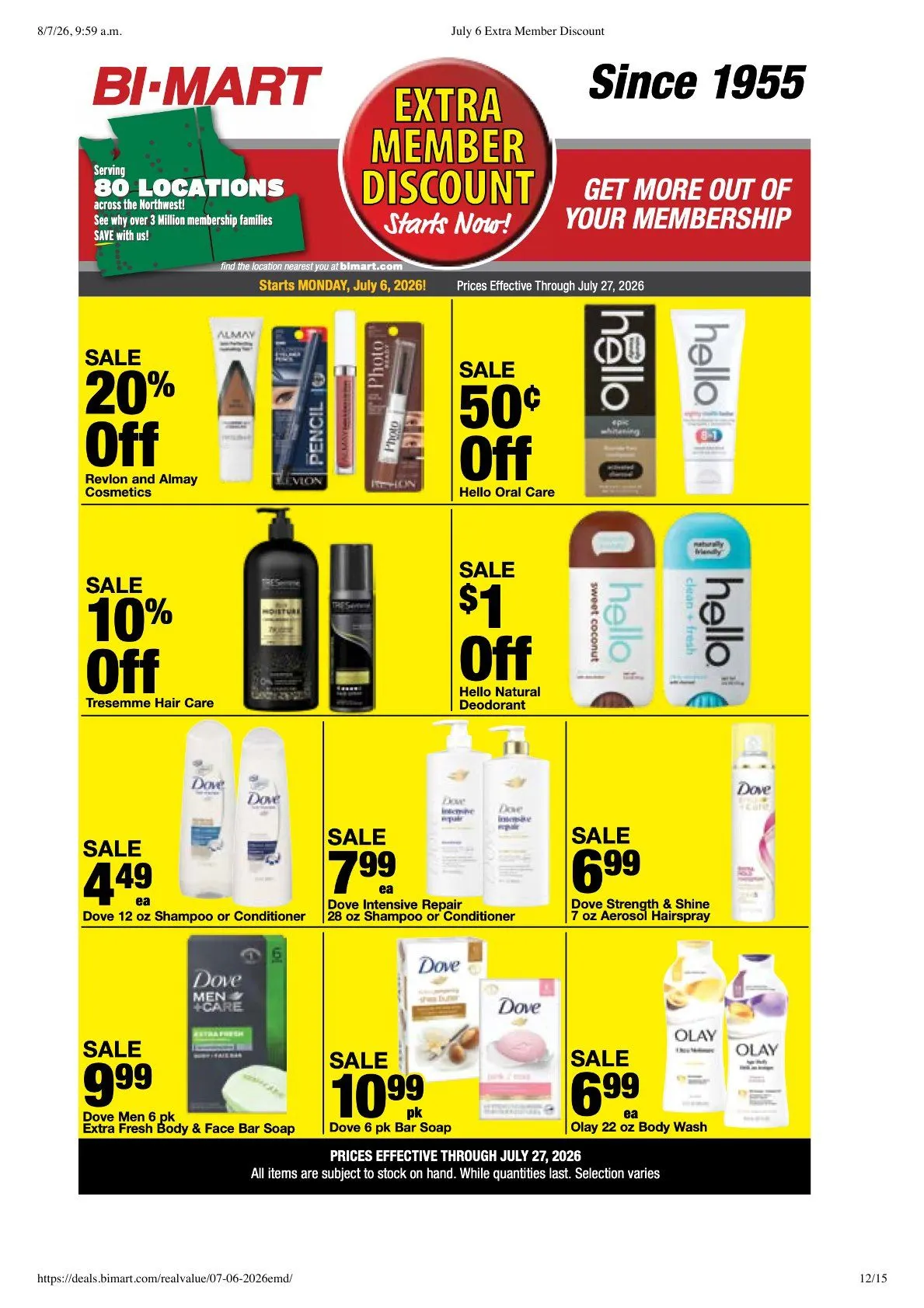 Weekly ad Bi-Mart Sales from July 6 to July 27 2026 - Page 12