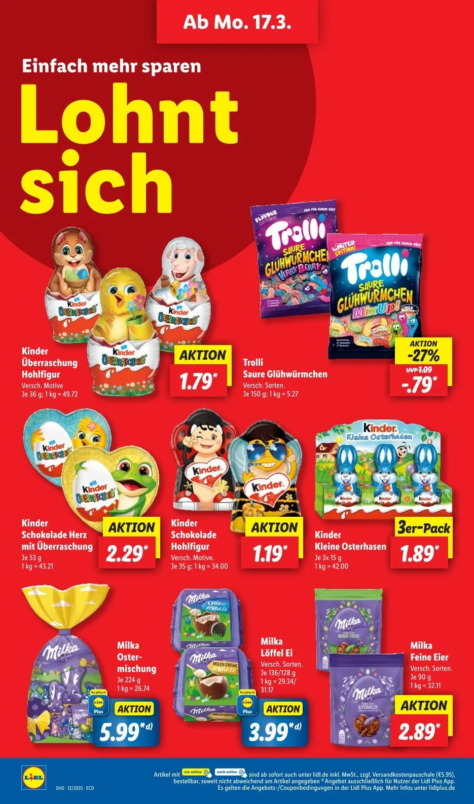 Lidl Prospekt von 17. März bis 22. März 2025 - Prospekt seite 12