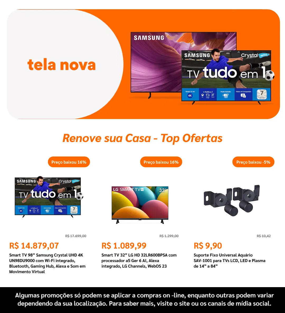 Encarte de Ponto Frio 13 de julho até 1 de agosto 2026 - Pagina 12