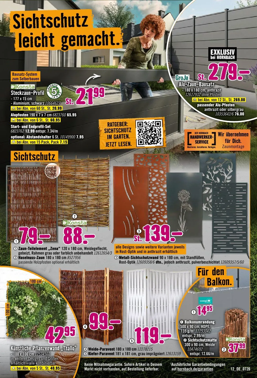 Hornbach Prospekte von 1. Juli bis 31. Juli 2026 - Prospekt seite 12