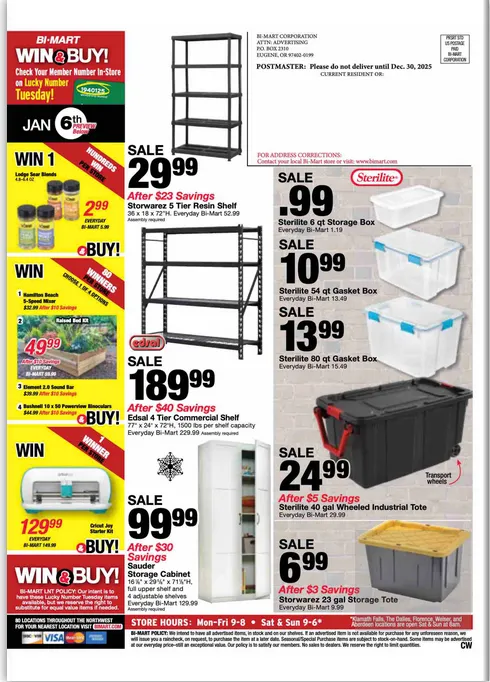 Weekly ad Bi-Mart Sales from December 30 to January 27 2026 - Page 12