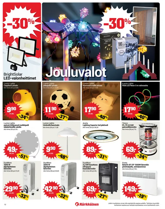 Kärkkäinen  Angebote voimassa alkaen 3. joulukuuta - 16. joulukuuta 2025 - Tarjouslehti sivu 12