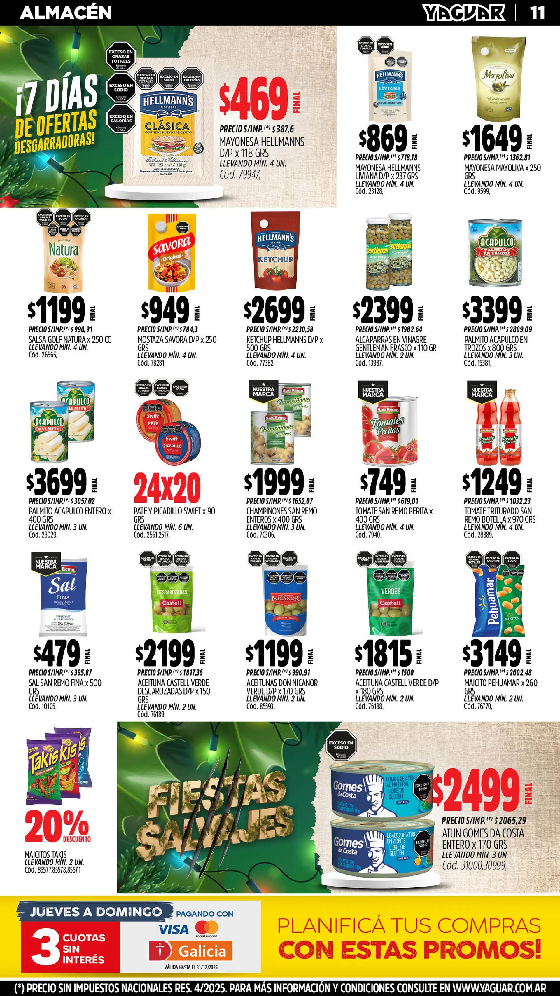 Ofertas de Yaguar Sales 1 de diciembre al 7 de diciembre 2025 - Página 12 del catálogo