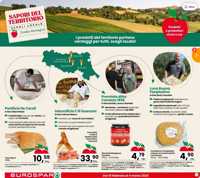 Volantino Eurospar da 20 febbraio a 4 marzo di 2026 - Pagina del volantino 12