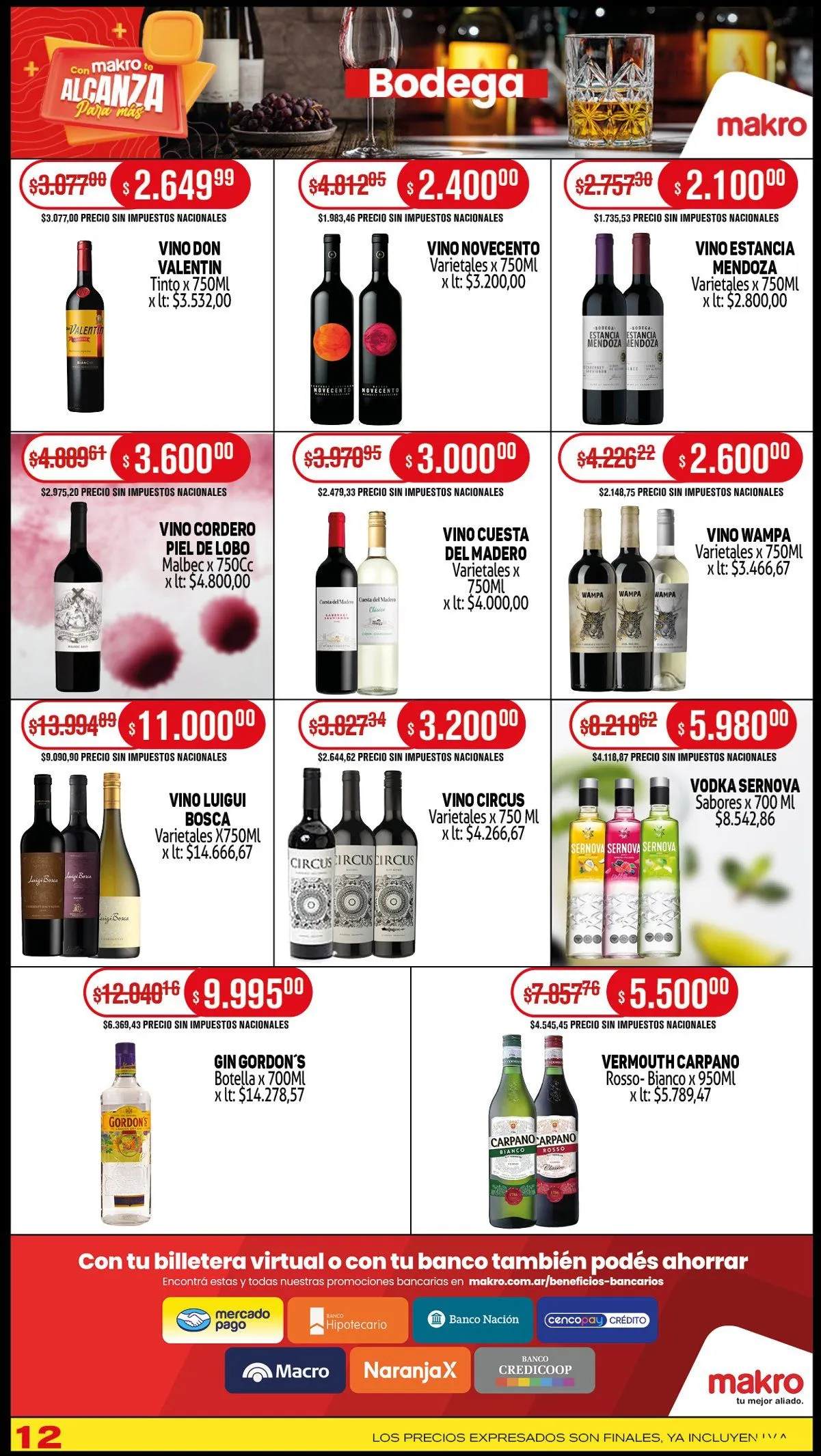 Ofertas de Ofertas Makro  2 de octubre al 9 de octubre 2025 - Página 12 del catálogo
