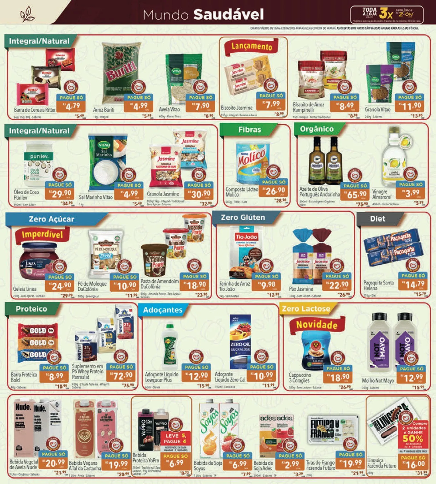 Encarte de  Folhetos Supermercados Condor 15 de junho até 28 de junho 2026 - Pagina 12