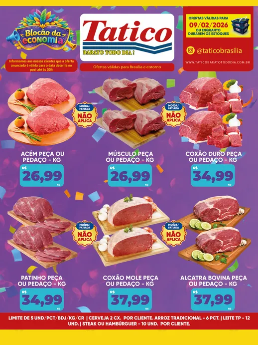Encarte de  Folhetos Tatico  9 de fevereiro até 10 de fevereiro 2026 - Pagina 12