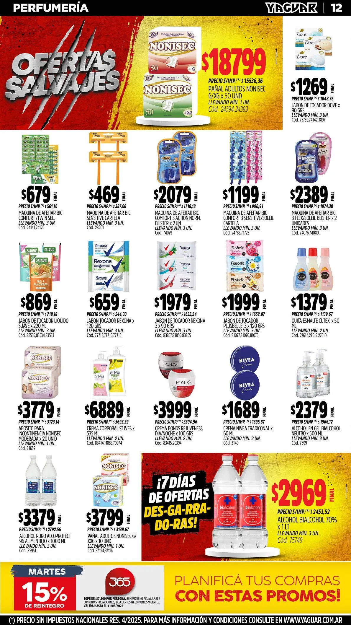 Ofertas de Ofertas Yaguar 4 de agosto al 10 de agosto 2025 - Página 12 del catálogo