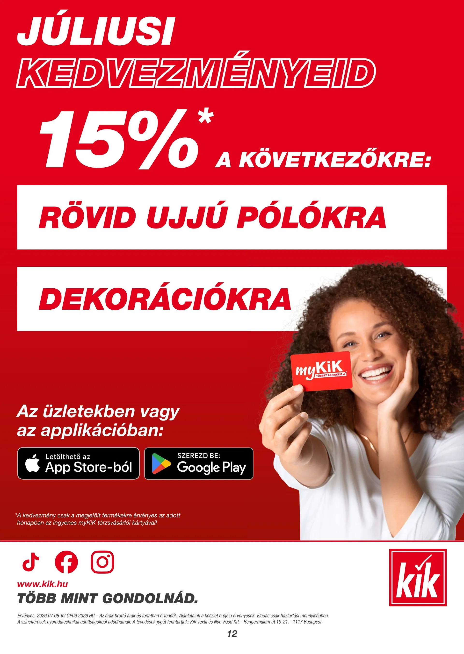 Katalógus Kik legfrissebb ajánlatai július 6.-tól július 12.-ig 2026. - Oldal 12