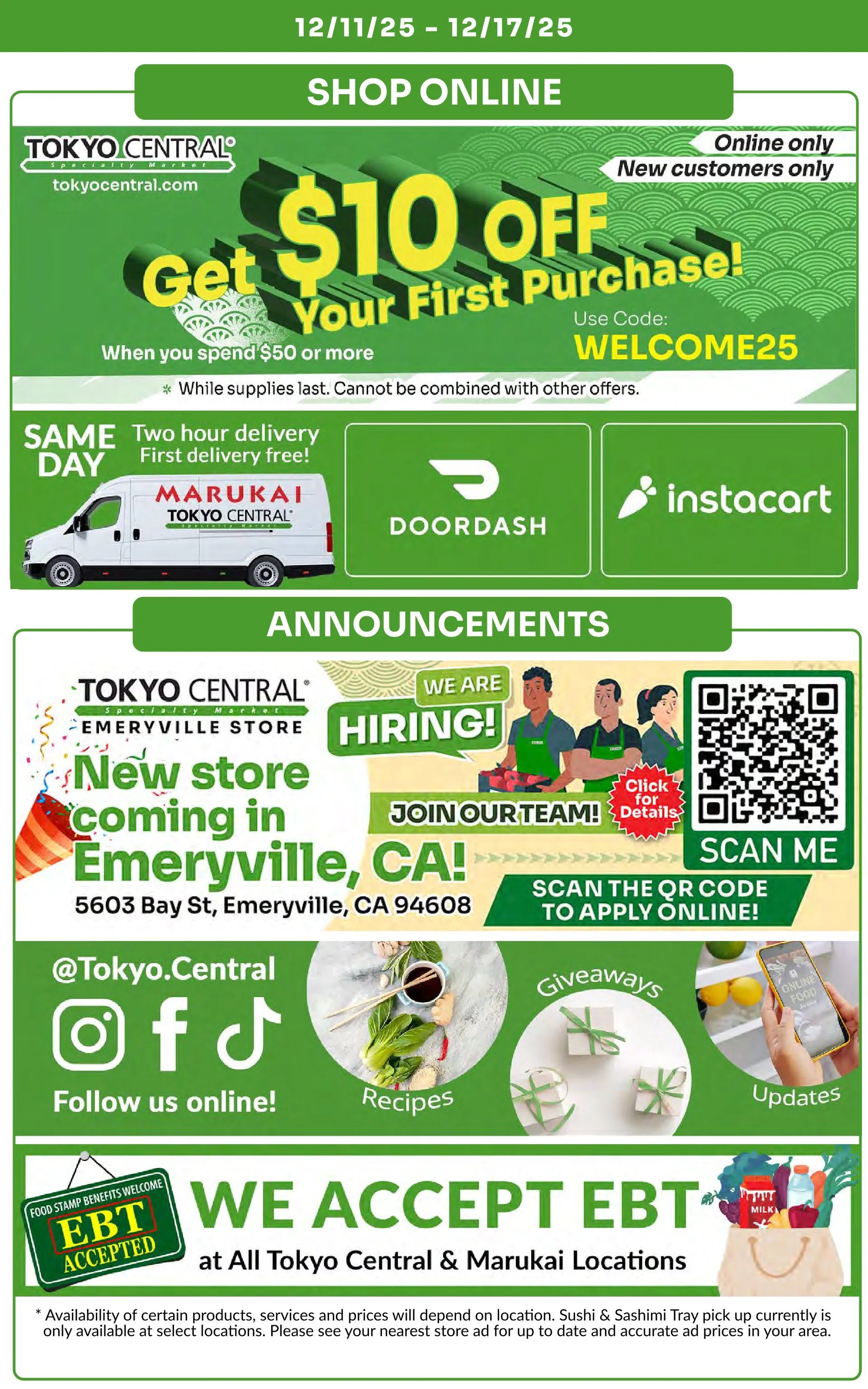 Weekly ad Tokyo Central Specialty Market Sales from December 11 to December 17 2025 - Page 12