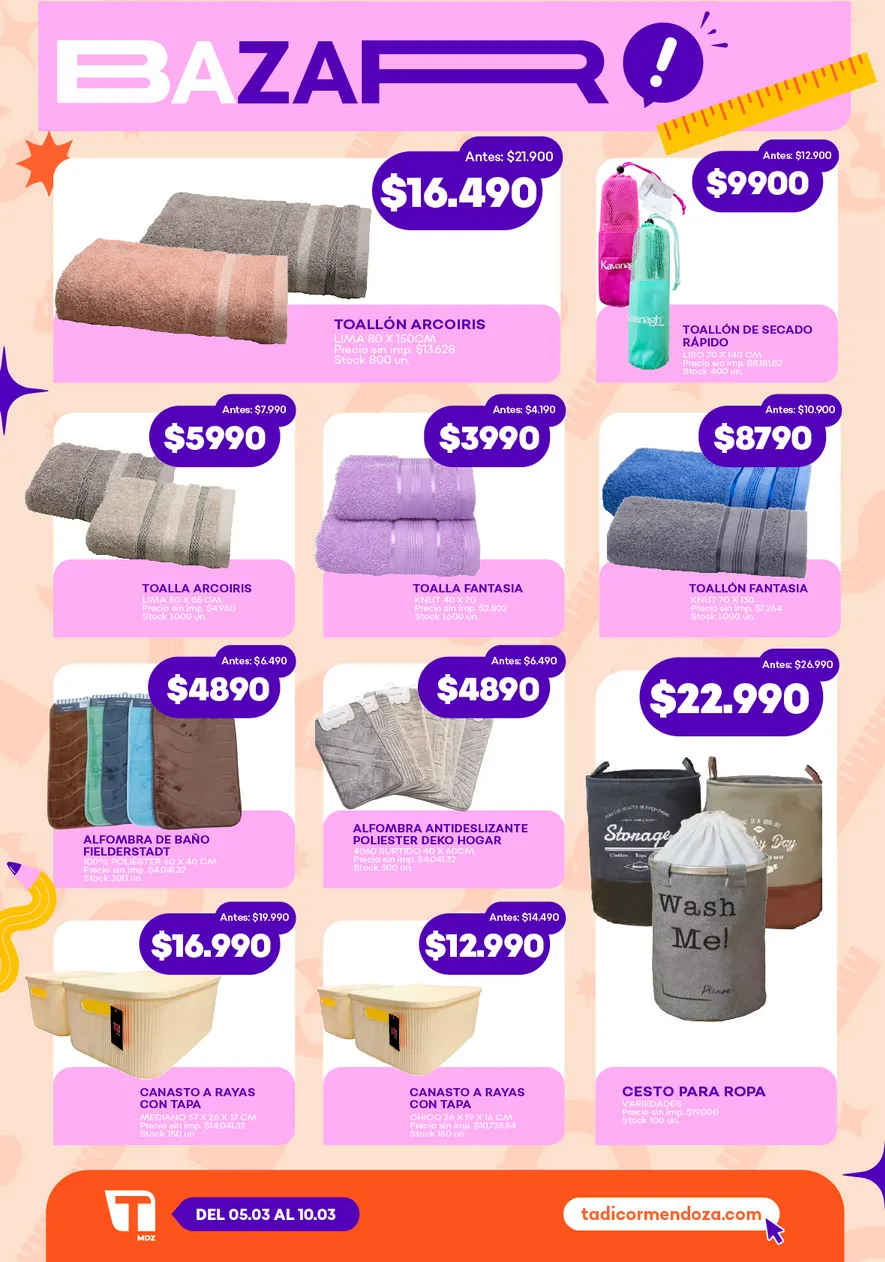 Ofertas de  Supermercados Tadicor Ofertas 5 de marzo al 10 de marzo 2026 - Página 12 del catálogo