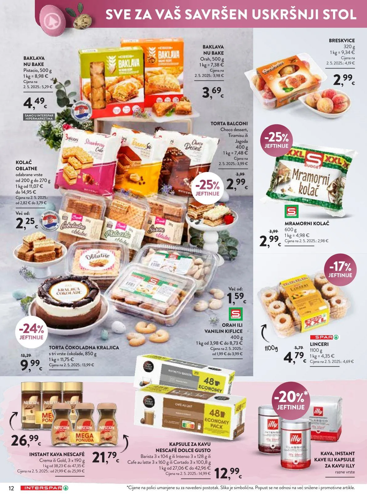 Katalog Ponude trgovine INTERSPAR od 19. ožujka do 4. travnja 2026. - Pregled Stranica 12