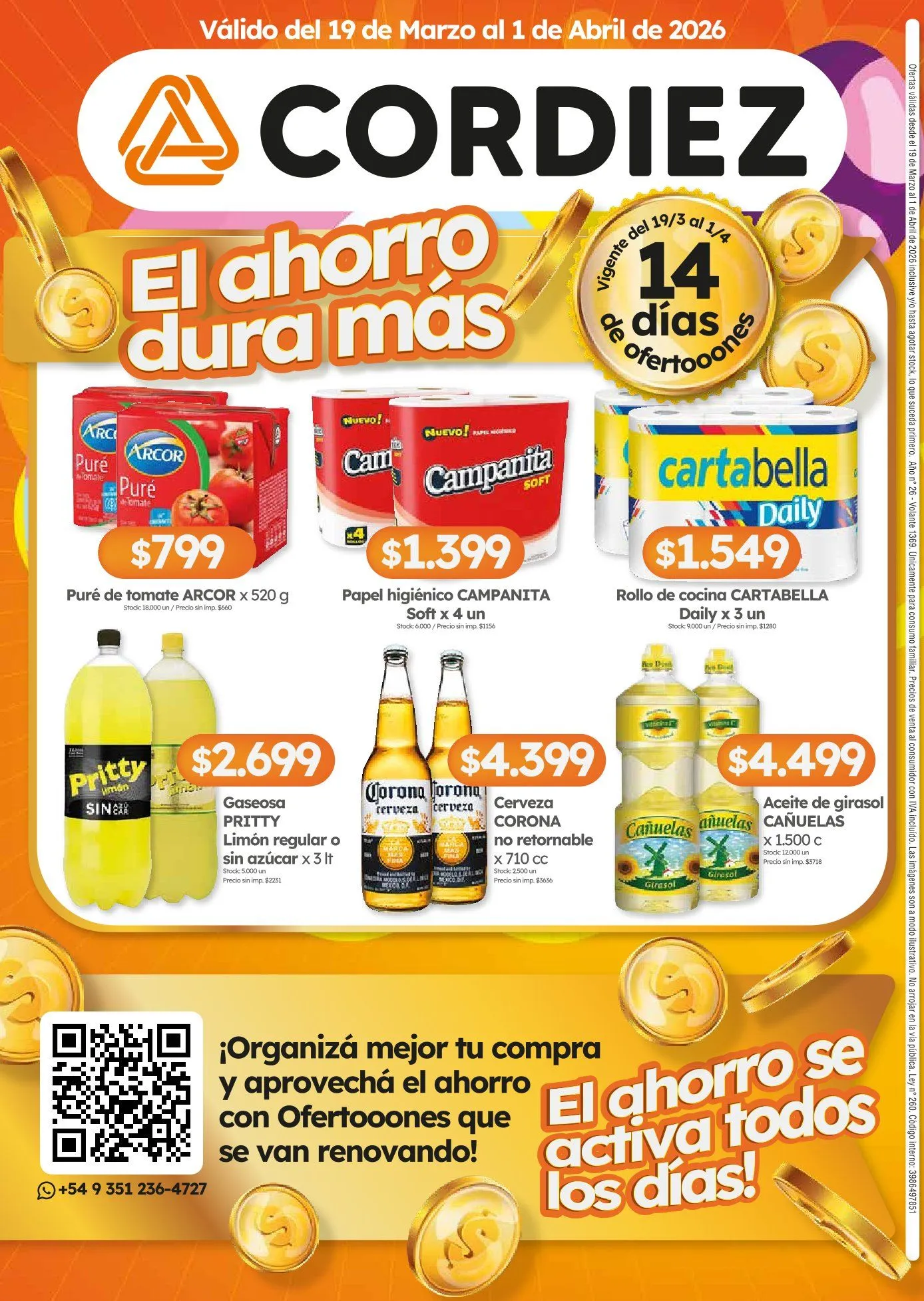 Ofertas de Ofertas Cordiez 19 de marzo al 1 de abril 2026 - Página 12 del catálogo