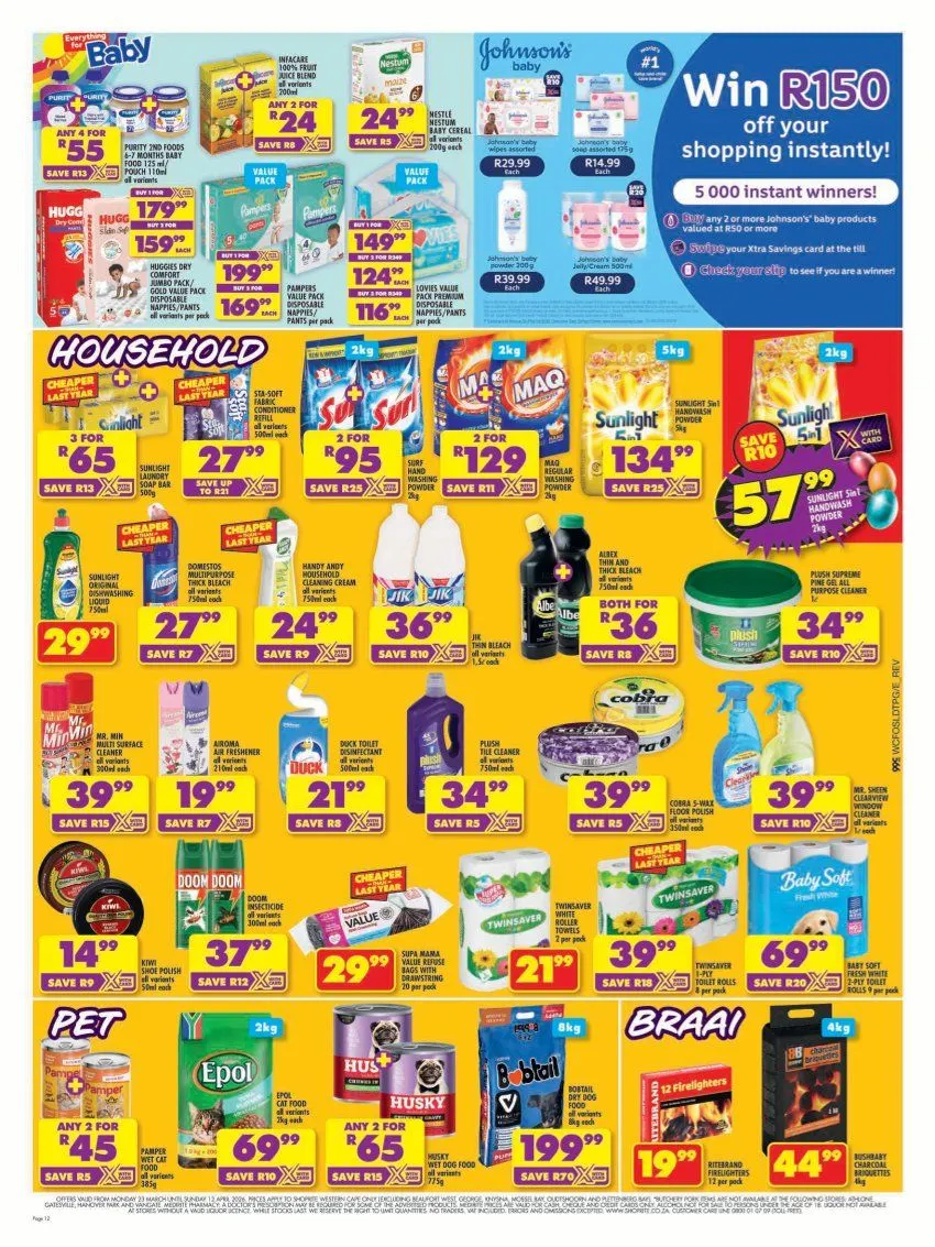 Shoprite Sales from 23 March to 12 April 2026 - Catalogue Page 12