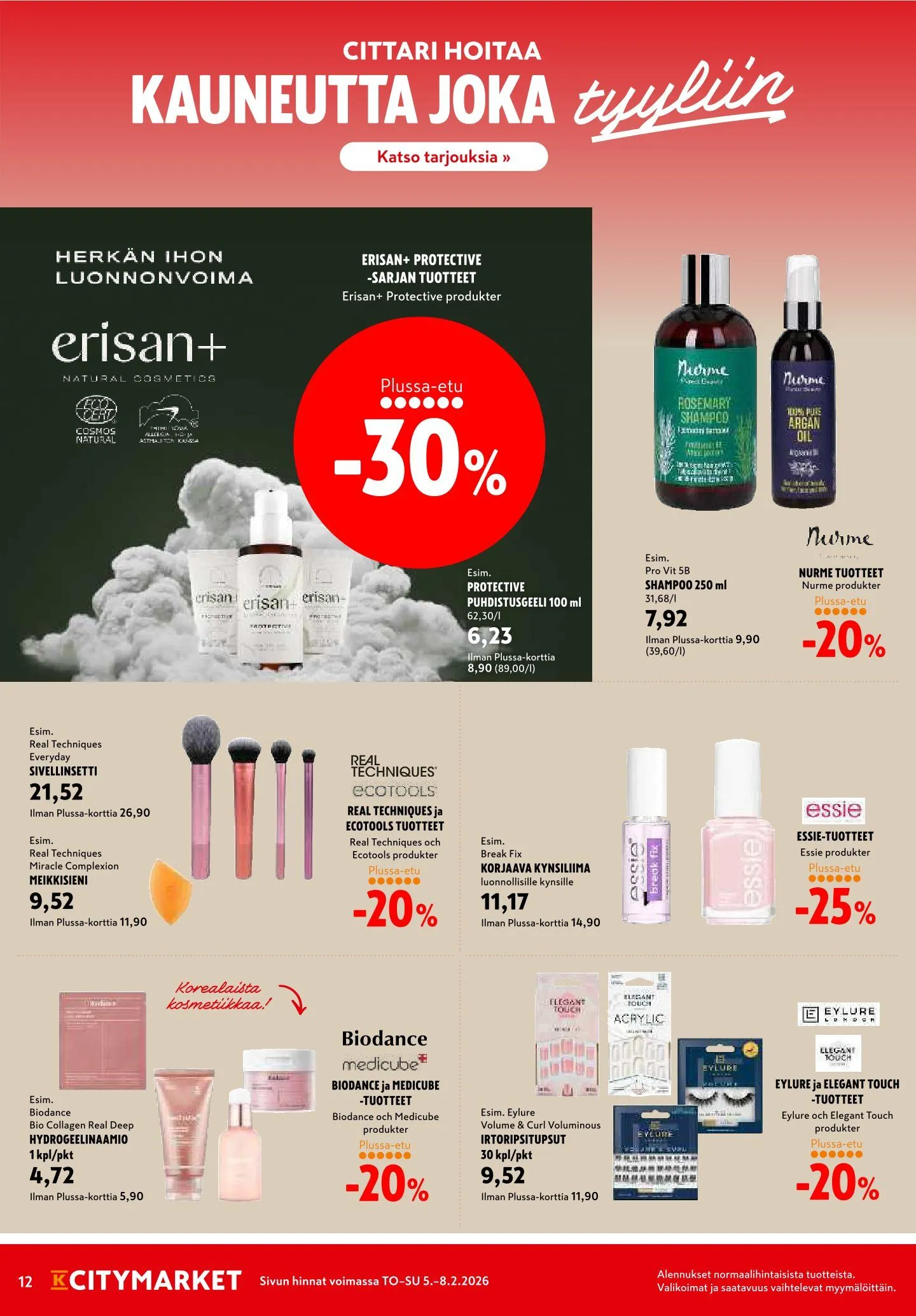 Kaupan K-Citymarket uusimmat tarjoukset voimassa alkaen 4. helmikuuta - 8. helmikuuta 2026 - Tarjouslehti sivu 12