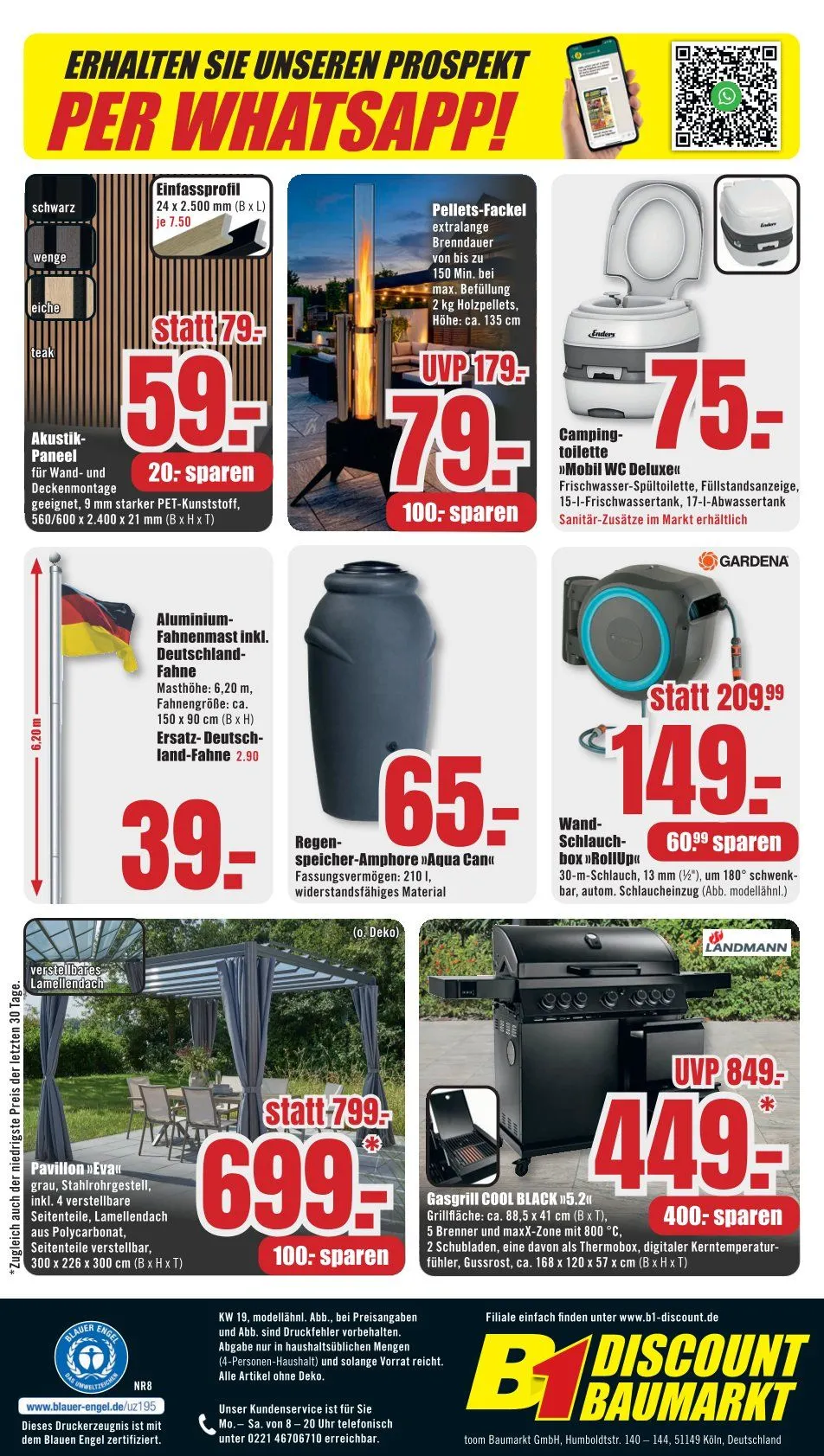  B1 Discount Baumarkt Angebote von 2. Mai bis 8. Mai 2026 - Prospekt seite 12