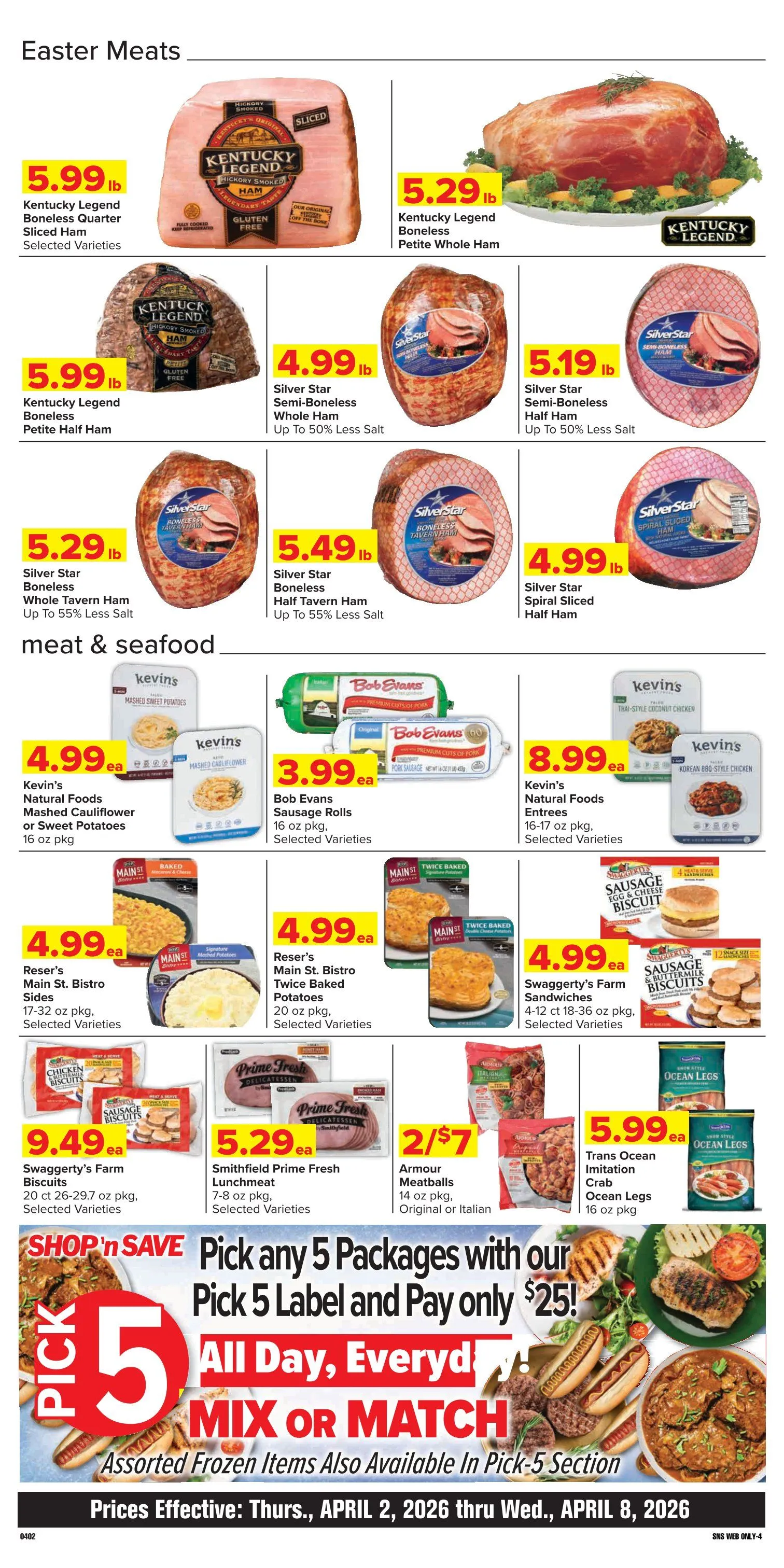 Weekly promotion Shop'n Save Sales spanning from April 2 to April 8 2026 - Page 12 for Catalogue 365