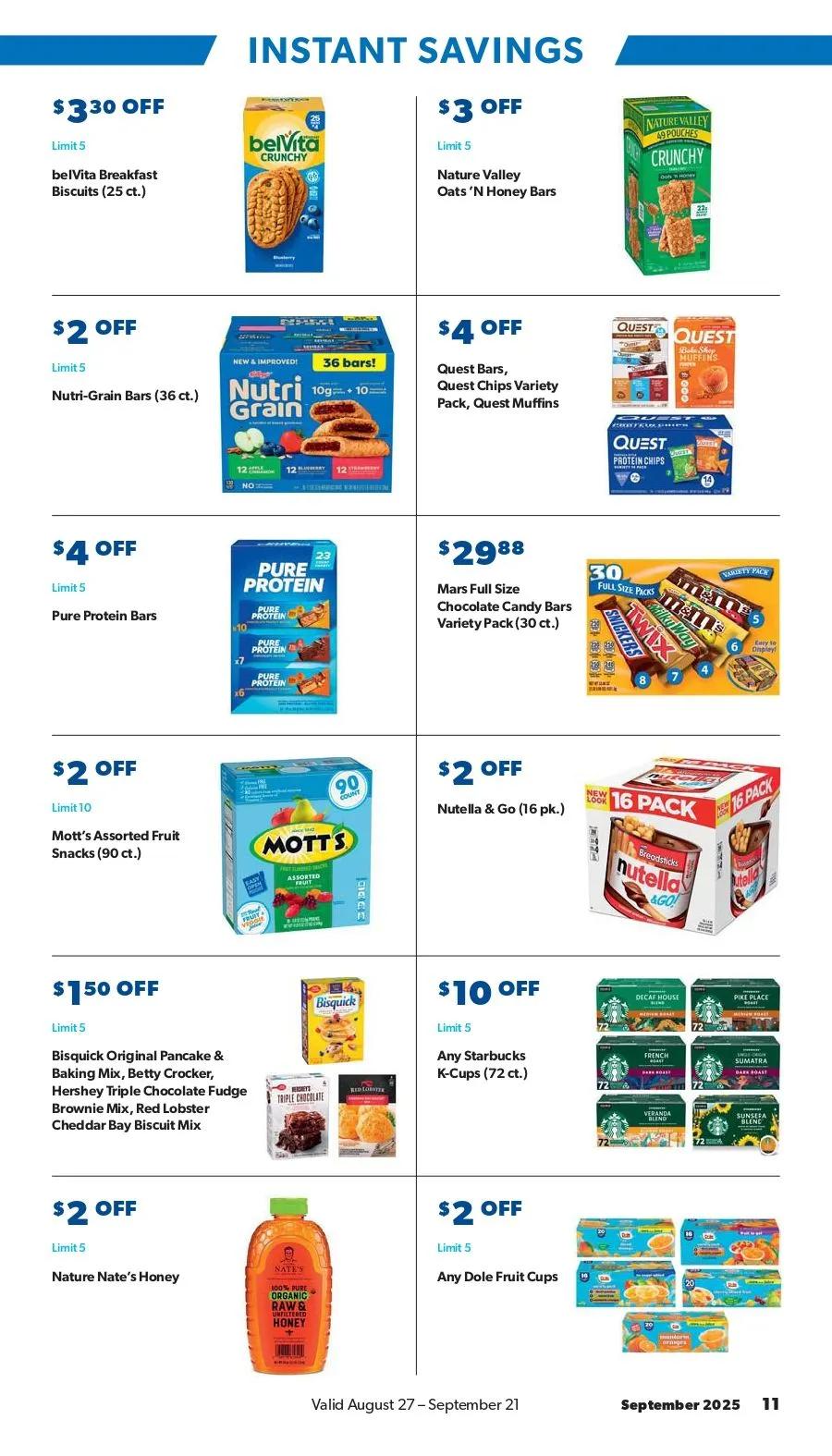 Weekly ad Instant Savings from August 19 to September 22 2025 - Page 11