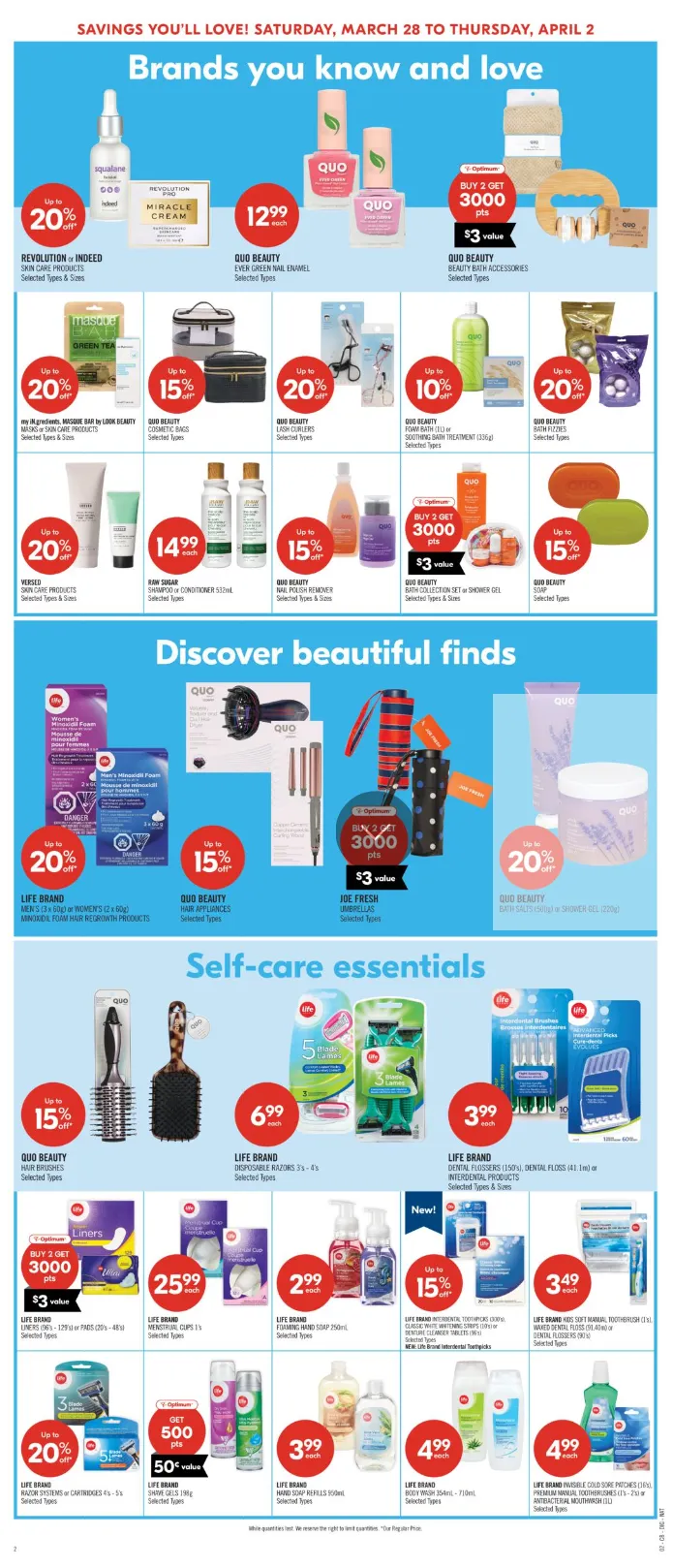 Shoppers Drug Mart Sales from March 28 to April 2 2026 - flyer page 12
