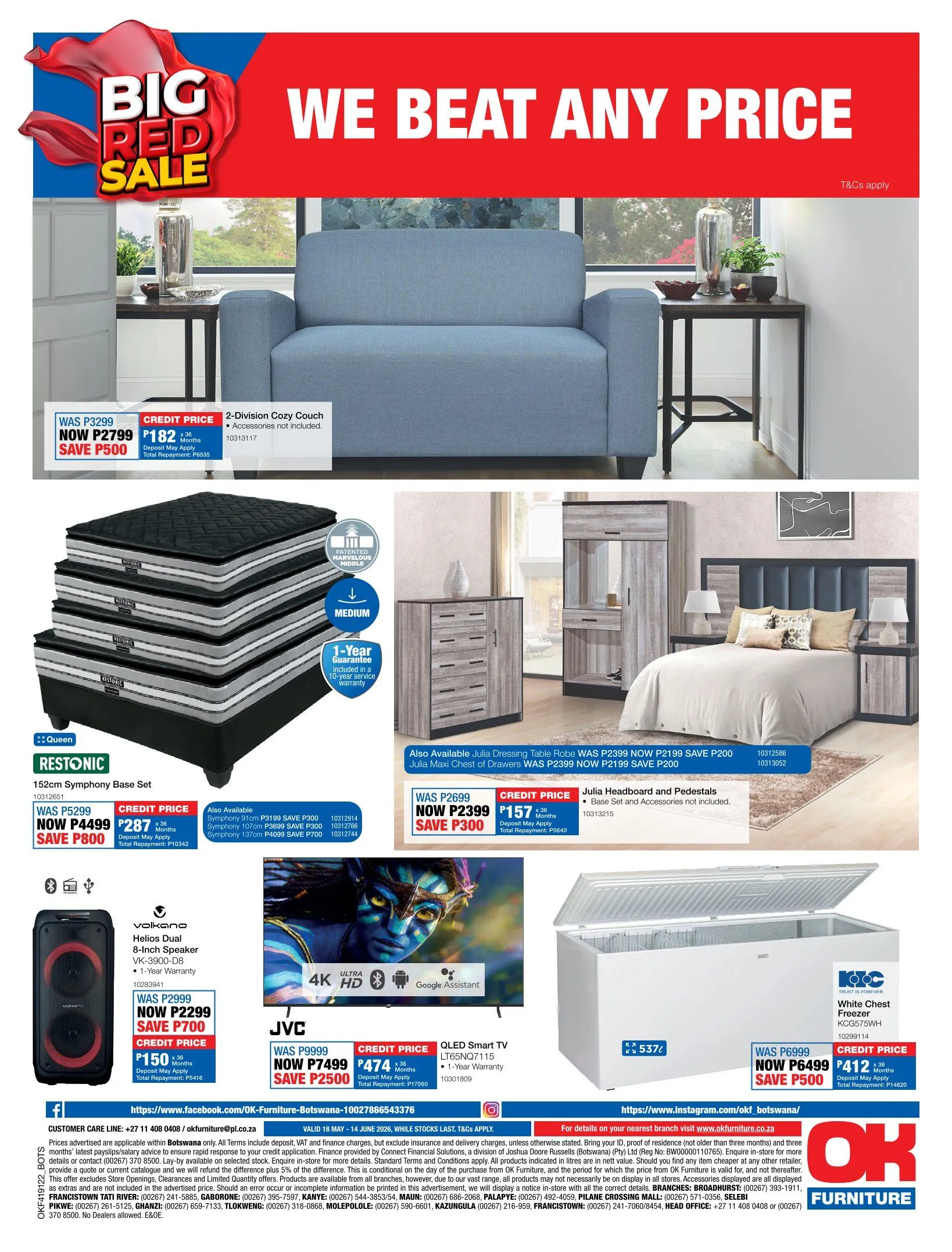 OK Furniture Sales from 18 May to 14 June 2026 - Catalogue Page 12