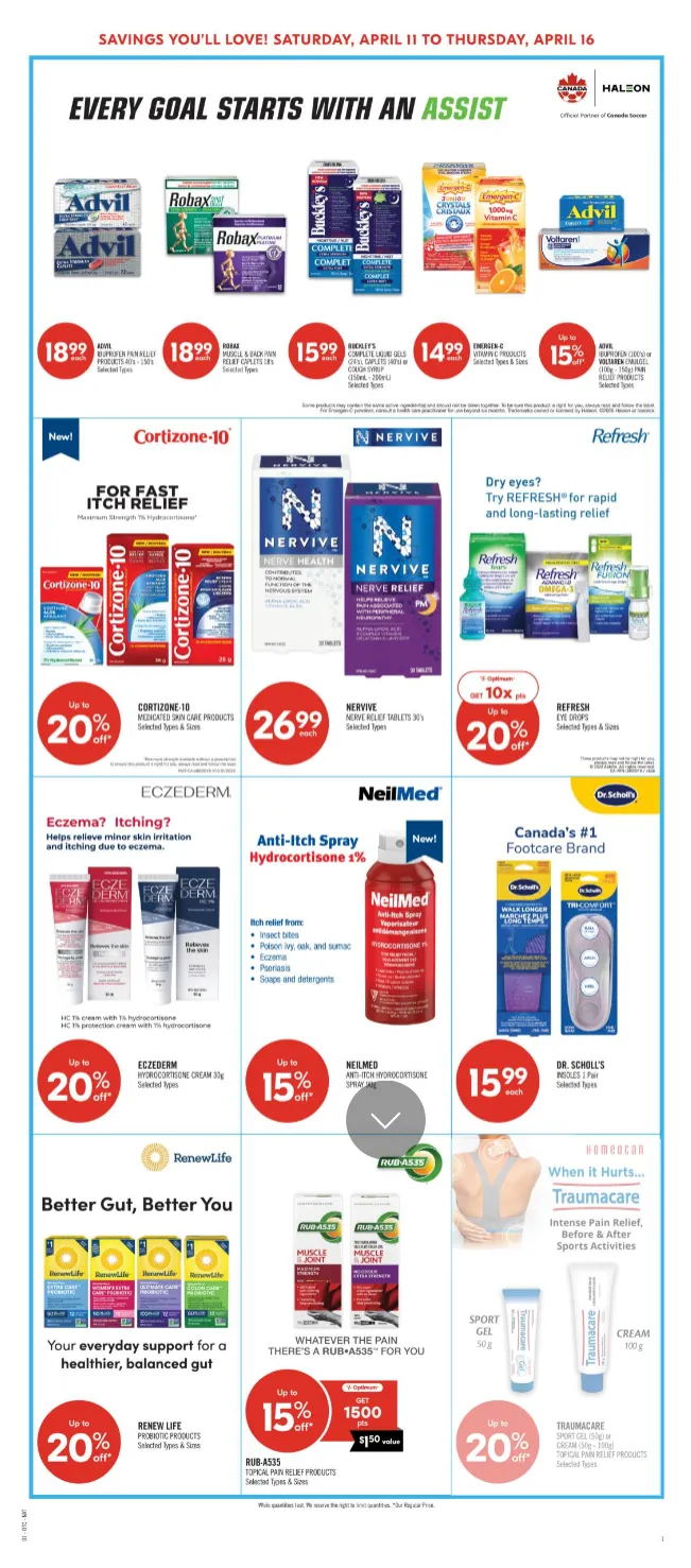 Pharmaprix Sales from April 9 to April 22 2026 - flyer page 12