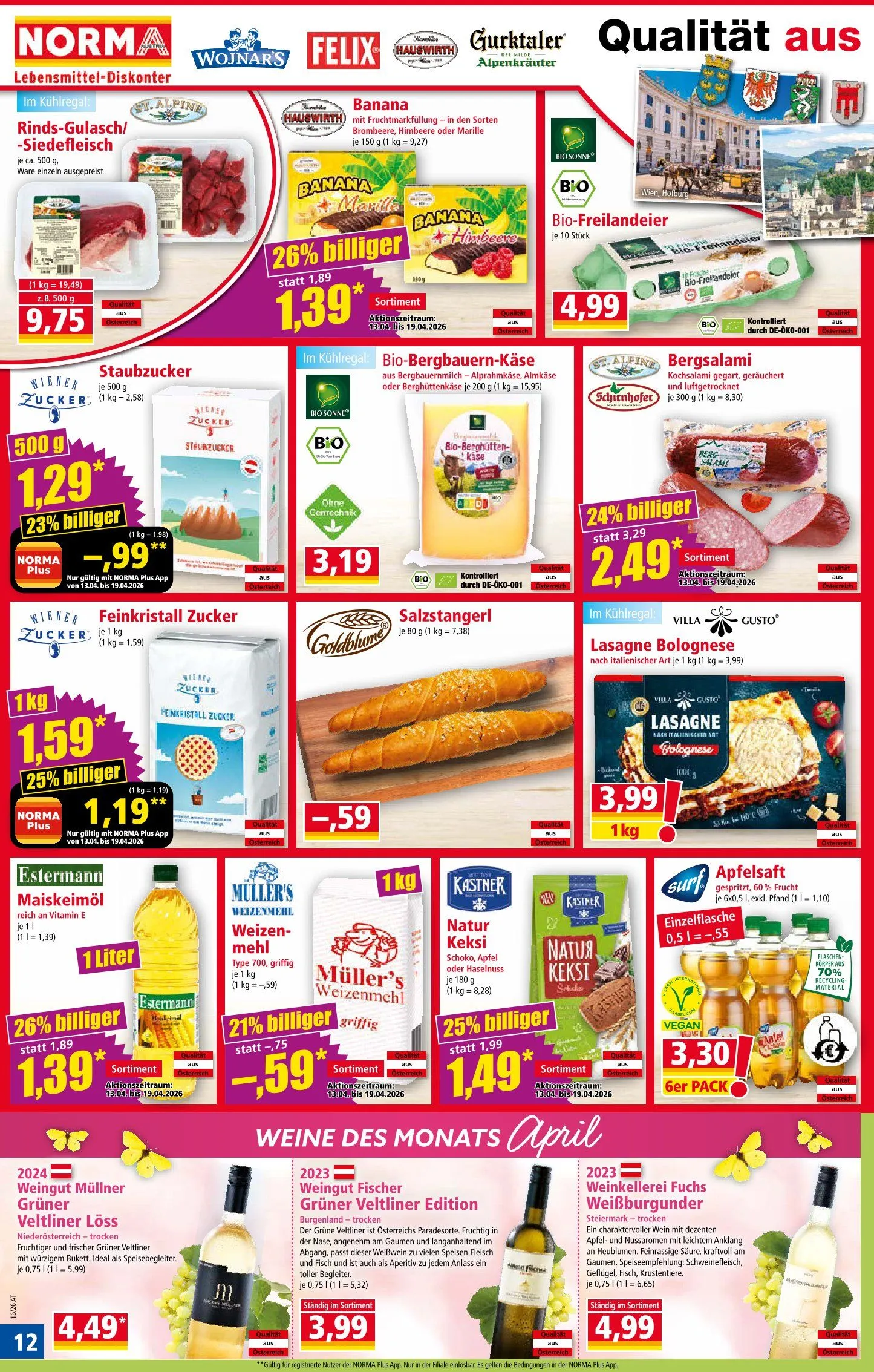 Norma Prospekte  von 8. April bis 13. April 2026 - Flugblätt seite  12