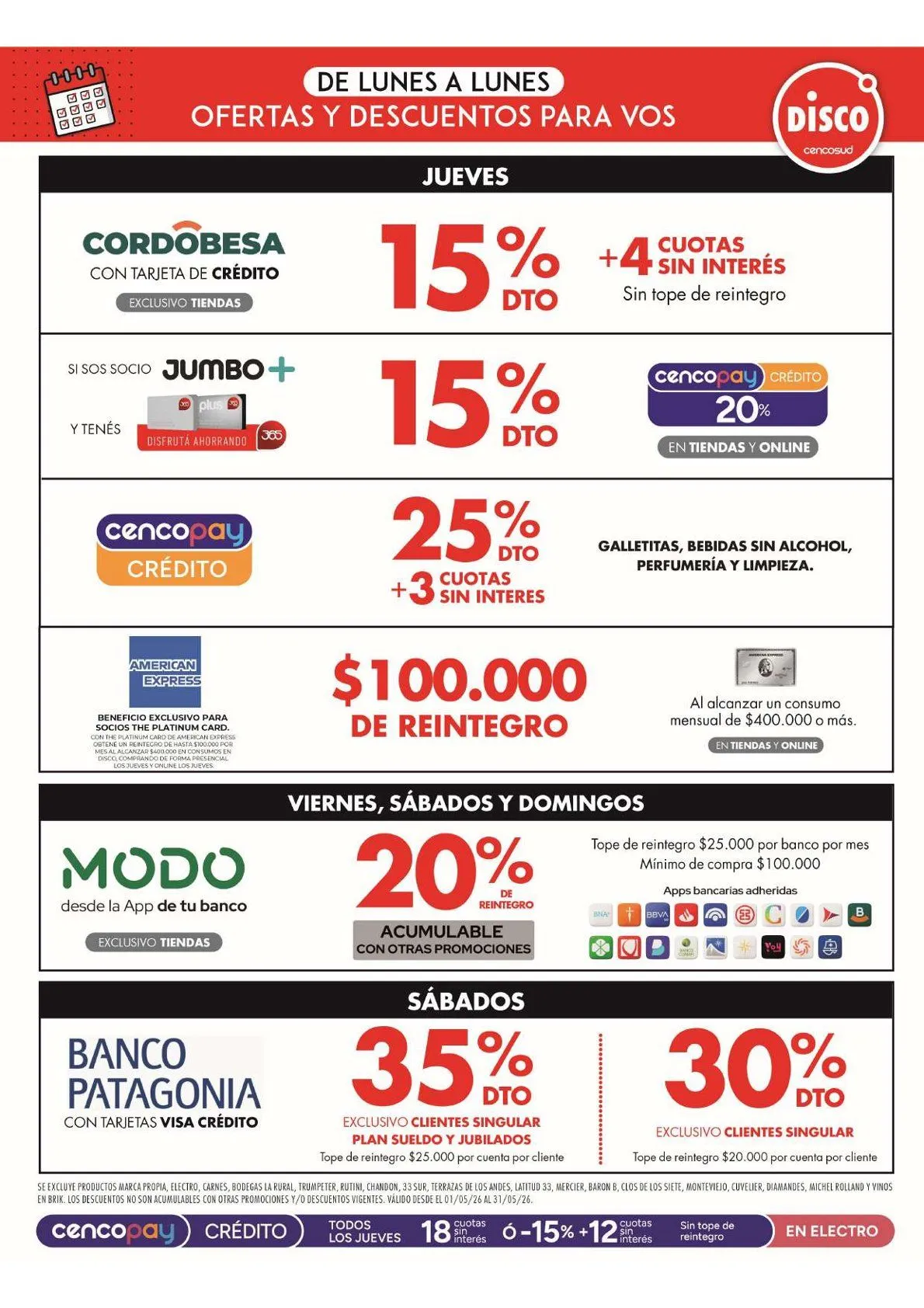 Ofertas de Ofertas Disco 29 de mayo al 31 de mayo 2026 - Página 12 del catálogo