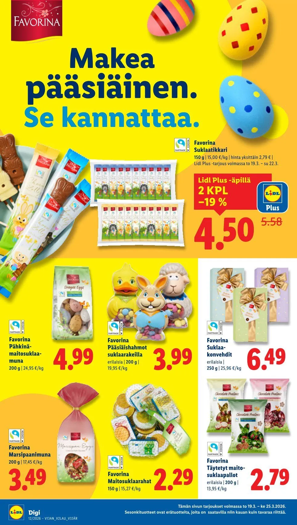 Kaupan Lidl uusimmat tarjoukset voimassa alkaen 19. maaliskuuta - 25. maaliskuuta 2026 - Tarjouslehti sivu 12