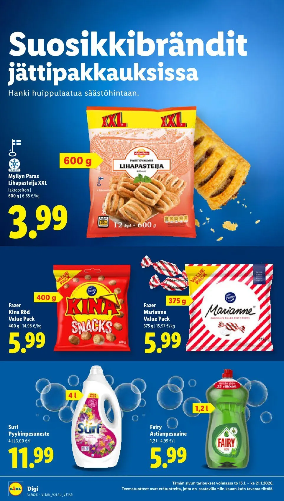 Lidl Kaupan Tarjoukset voimassa alkaen 15. tammikuuta - 18. tammikuuta 2026 - Tarjouslehti sivu 12