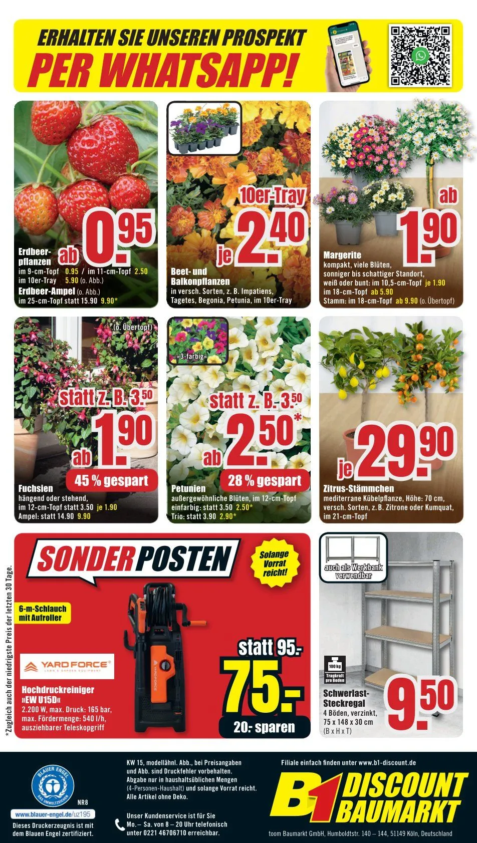 B1 Discount Baumarkt Angebote von 4. April bis 11. April 2025 - Prospekt seite 12