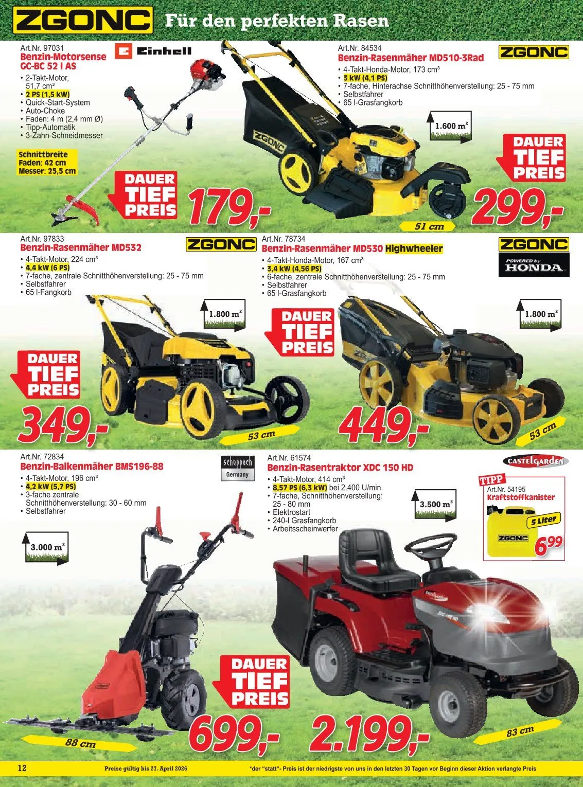 Zgonc Prospekte  von 13. April bis 27. April 2026 - Flugblätt seite  12