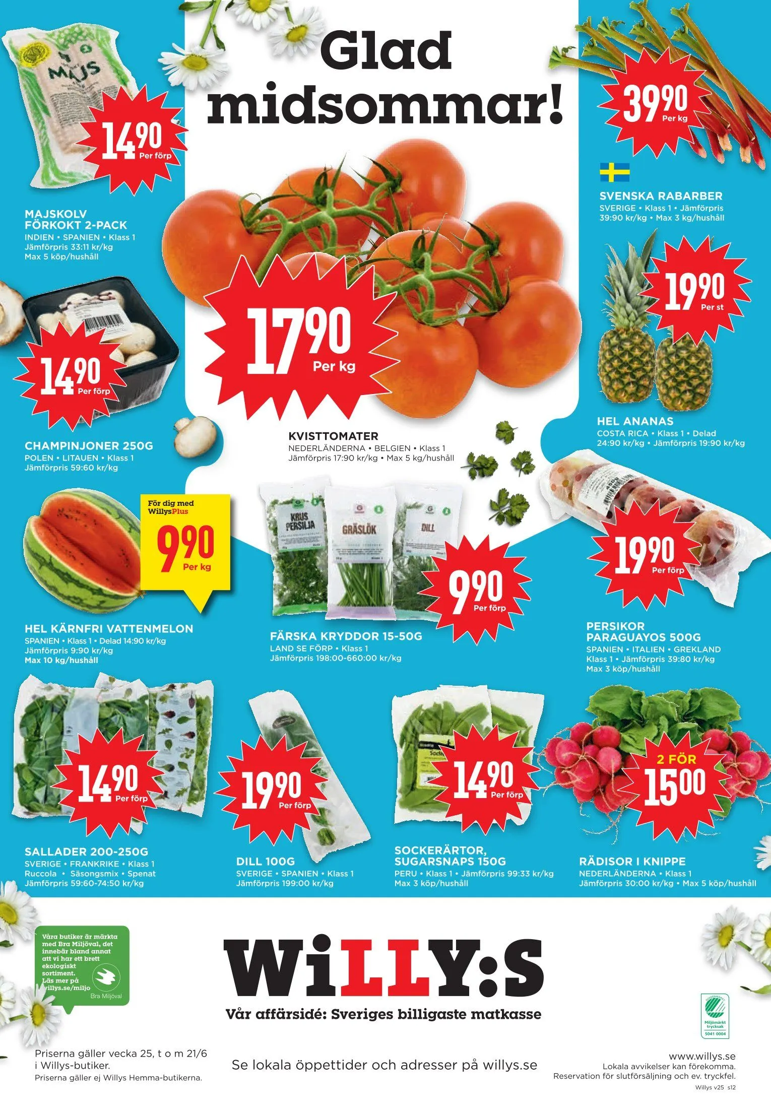Willys erbjudanden från 15 juni till 21 juni 2026 - Reklamblad sidor 12