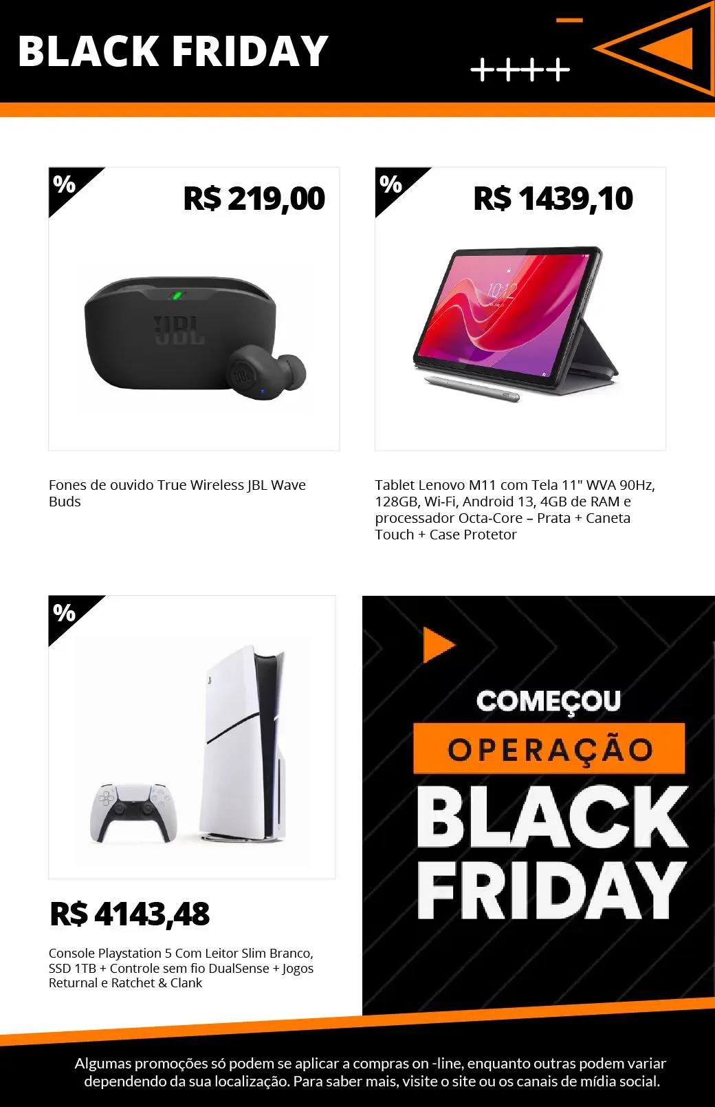 Encarte de Promoções Black Friday 31 de outubro até 30 de novembro 2024 - Pagina 11