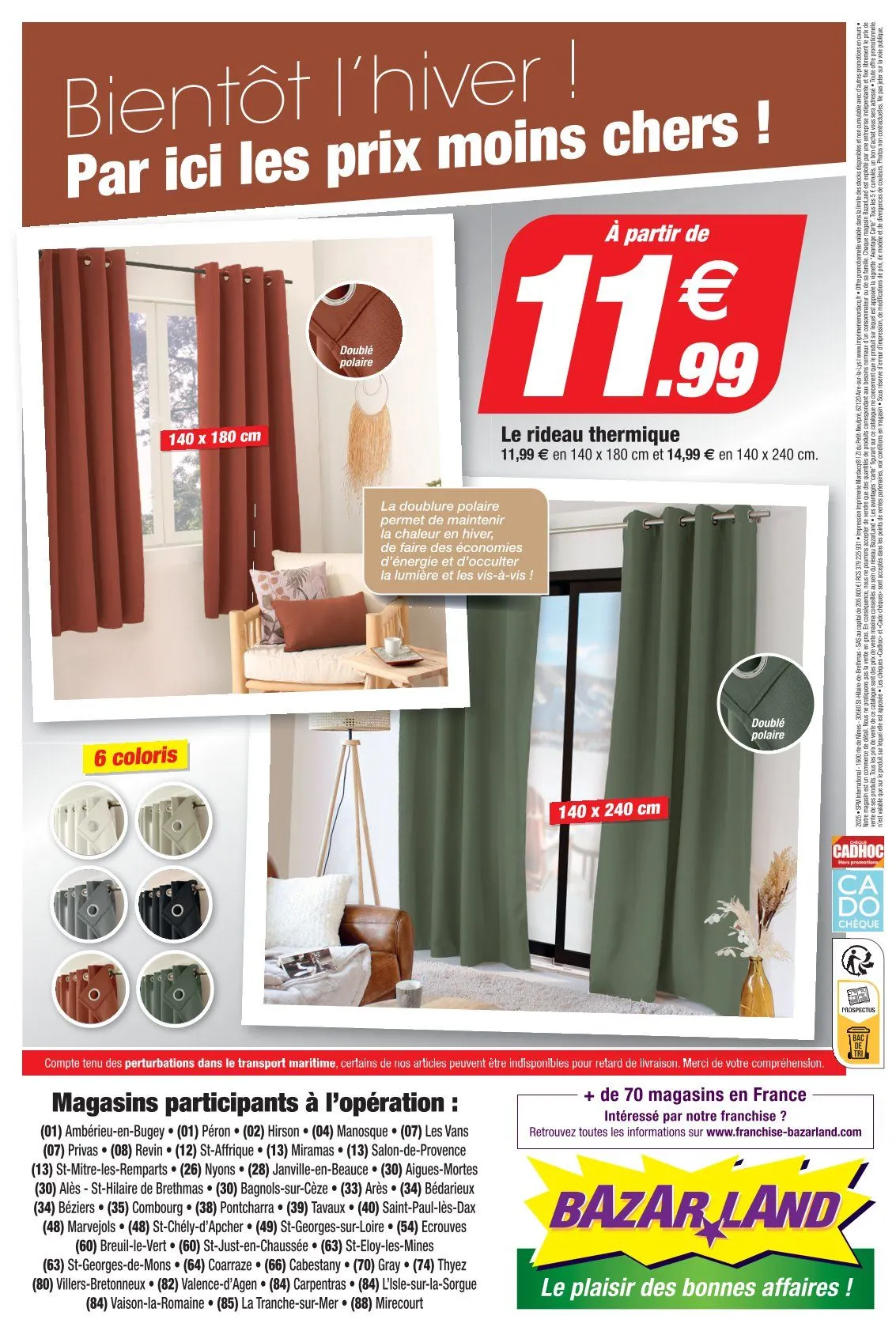 Catalogues Bazarland du 15 octobre au 2 novembre 2025 - Catalogue page 12