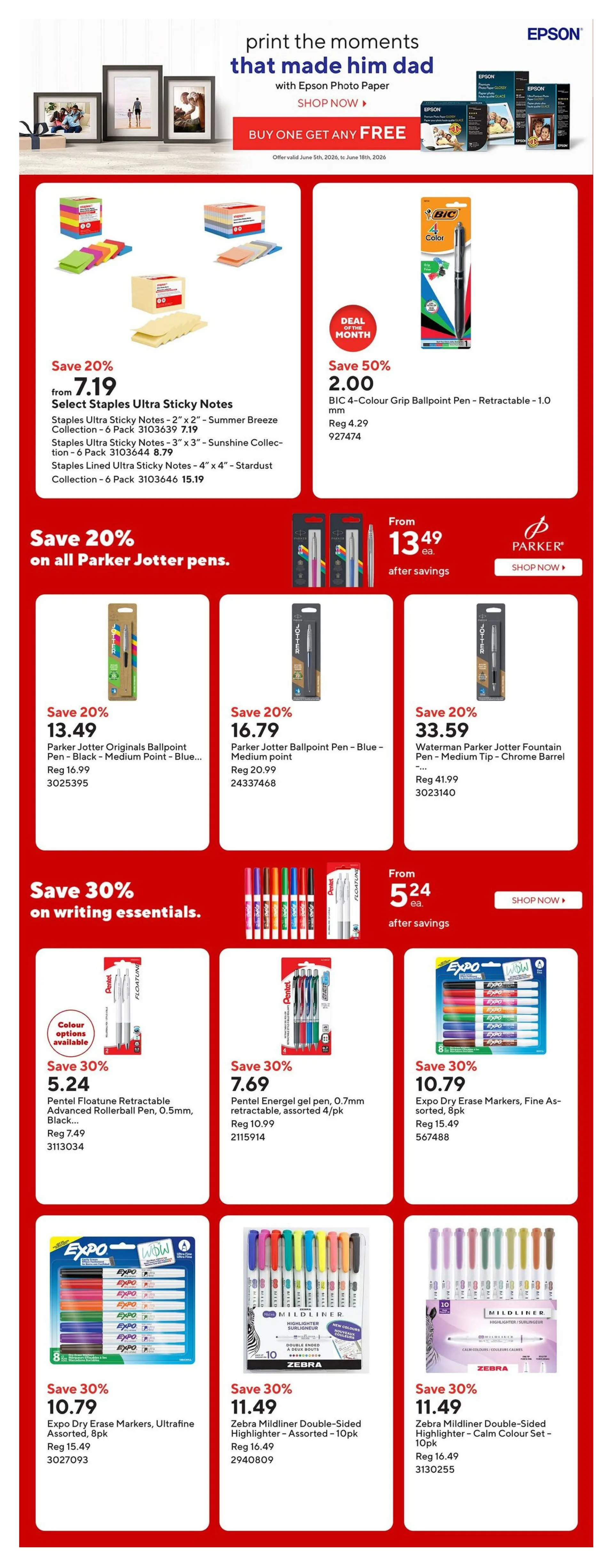 Staples Sales from June 8 to June 24 2026 - flyer page 12