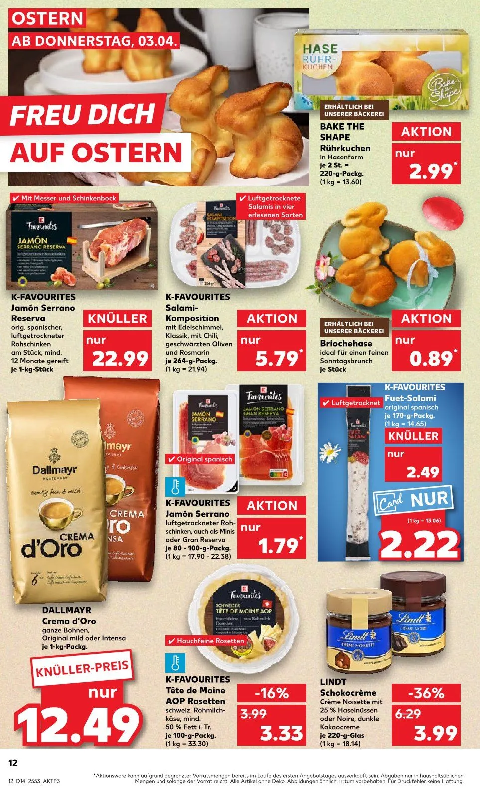 Kaufland Prospekt von 3. April bis 9. April 2025 - Prospekt seite 12
