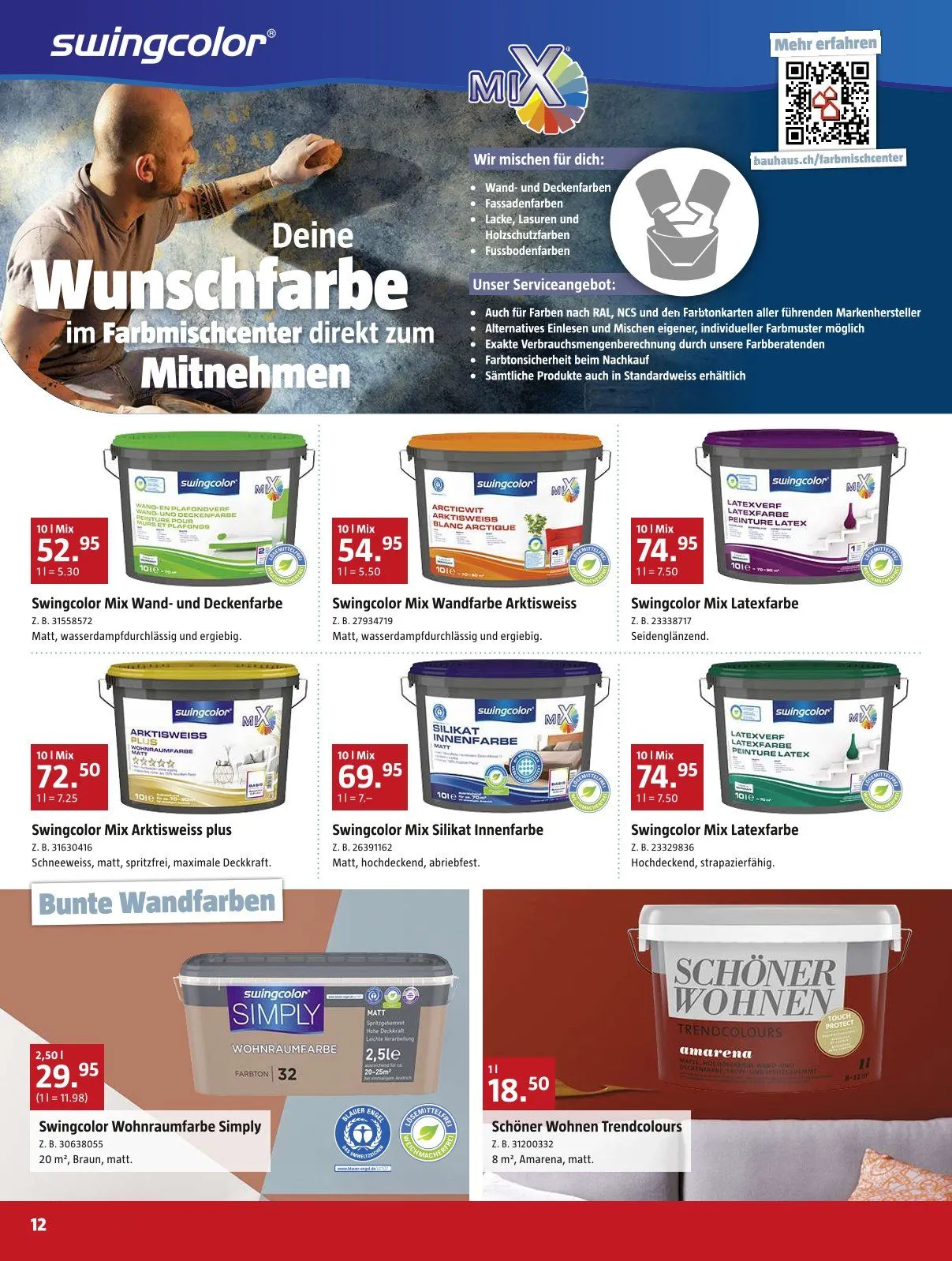Bauhaus Broschyr Erbjudanden von 25. November bis 29. Dezember 2024 - Prospekt seite  12