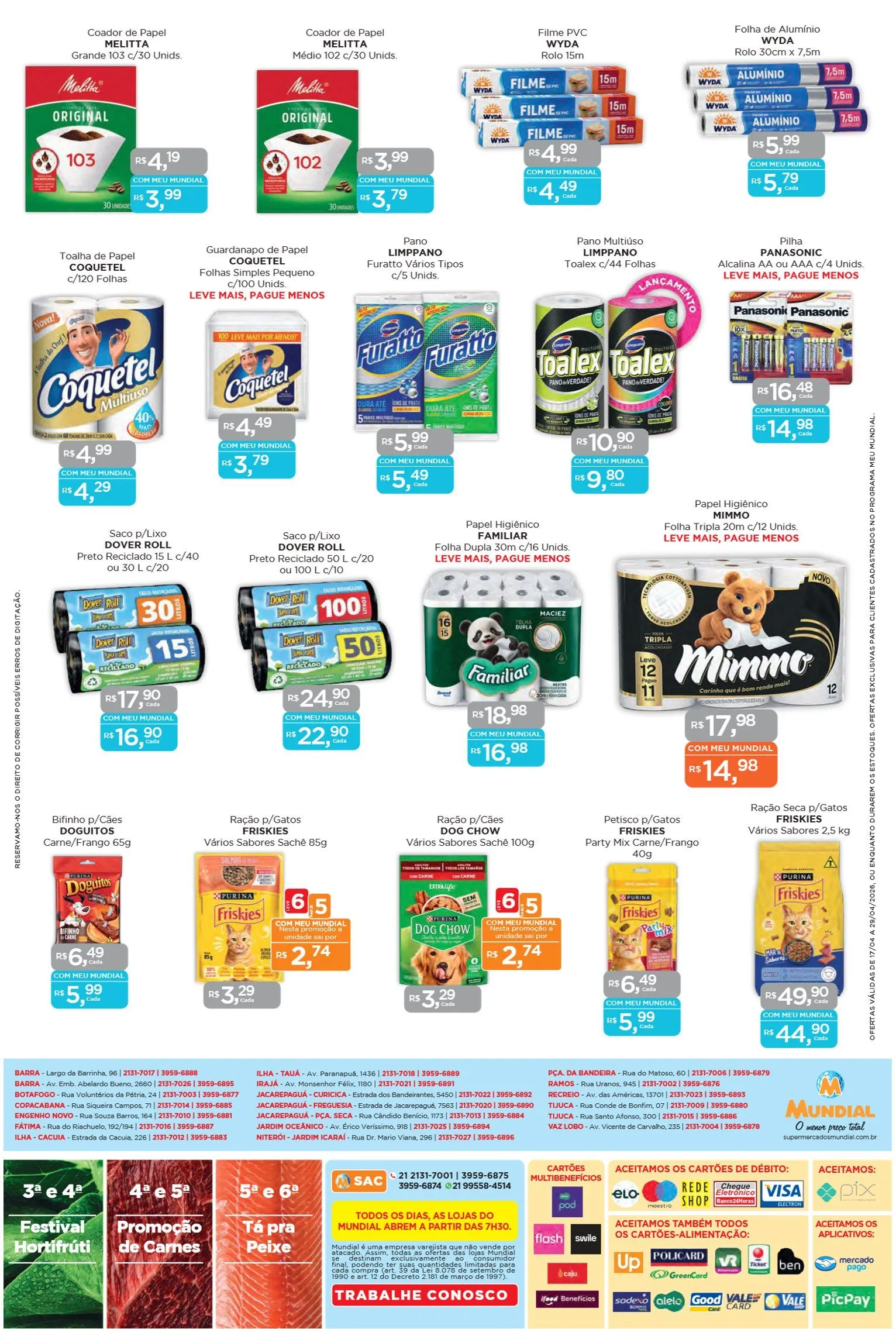 Encarte de Folhetos Supermercados Mundial 17 de abril até 29 de abril 2026 - Pagina 12