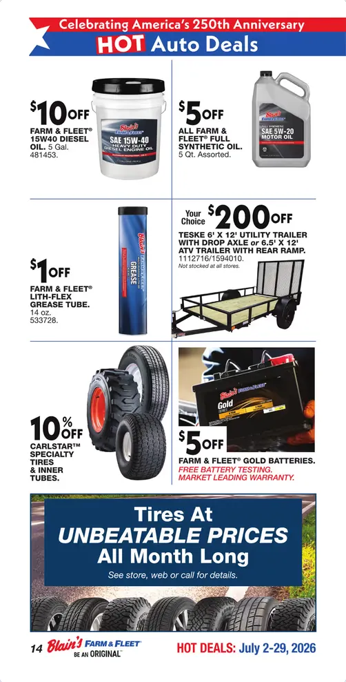 Weekly ad Blain's Farm & Fleet Sales from July 2 to July 29 2026 - Page 12