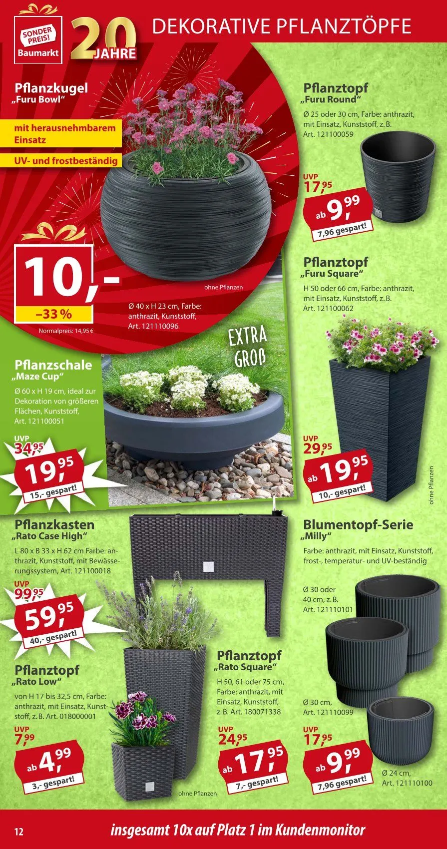 Sonderpreis-Baumarkt Angebote von 19. April bis 25. April 2025 - Prospekt seite 12