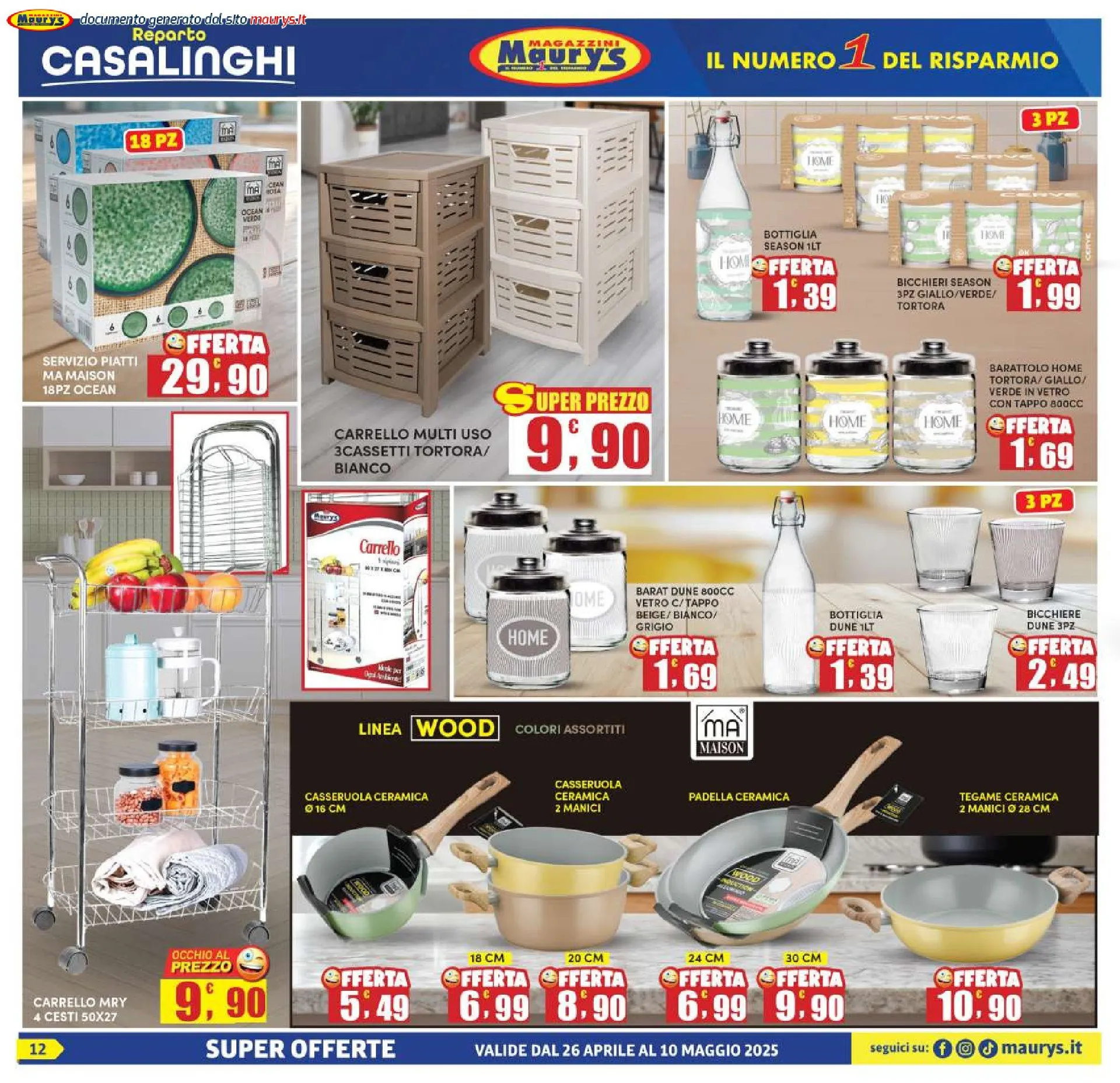 Volantini Maury's da 26 aprile a 11 maggio di 2025 - Pagina del volantino 12