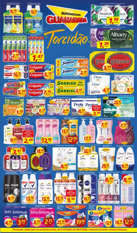 Encarte de Folhetos Supermercados Guanabara 1 de julho até 6 de julho 2026 - Pagina 12