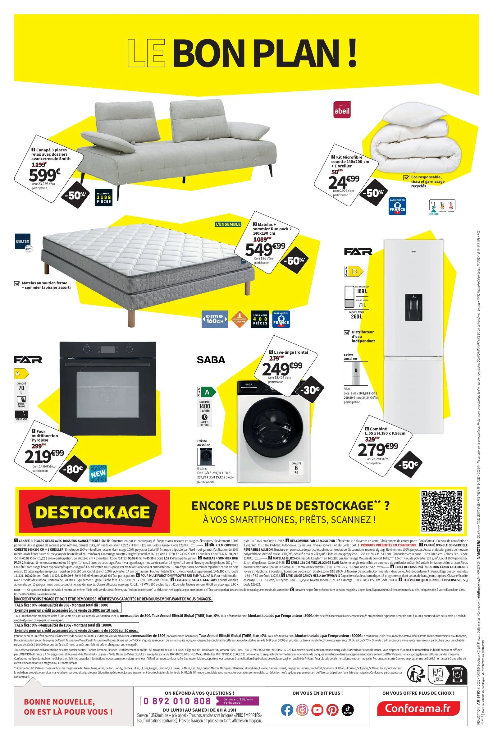 Catalogues Conforama du 31 mars au 27 avril 2026 - Catalogue page 12