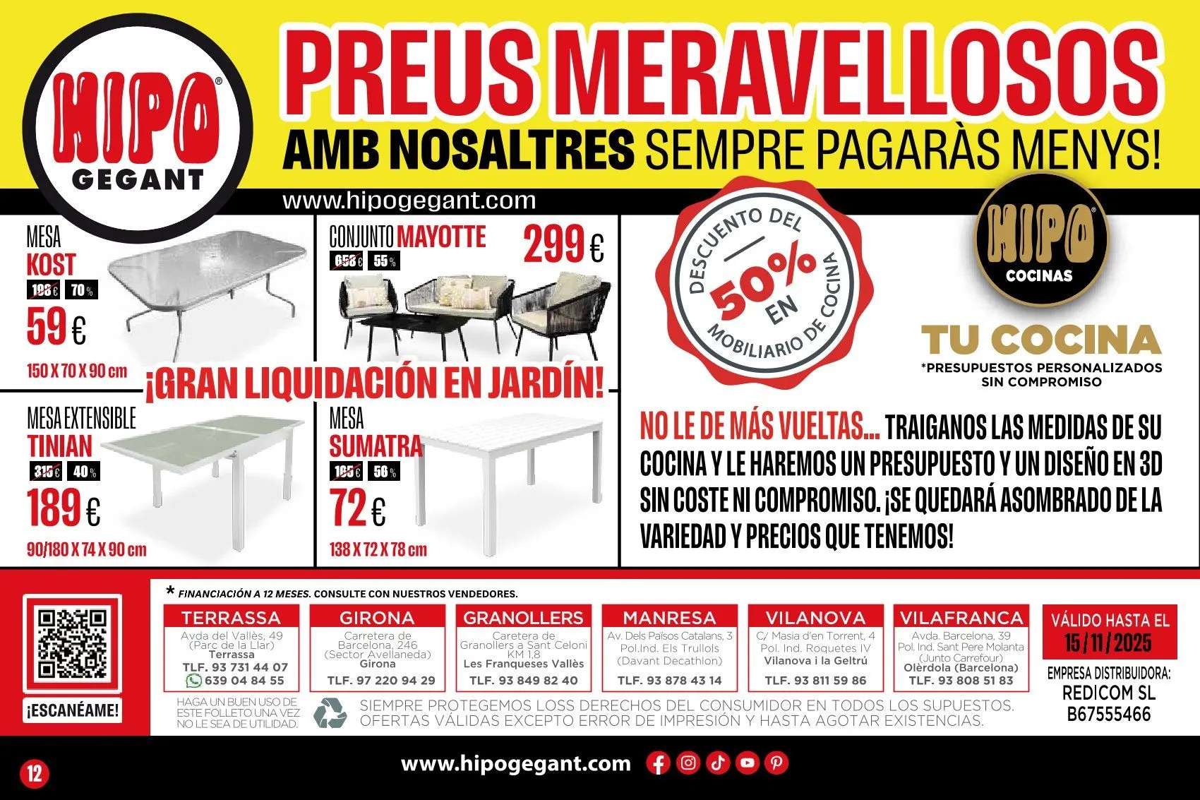 Catálogo de  Catálogos de Hipo Gegant 19 de septiembre al 15 de noviembre 2025 - Página 12