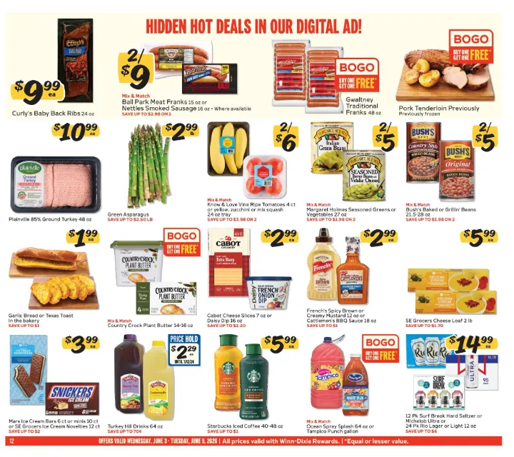 Weekly promotion Winn Dixie Sales spanning from June 3 to June 9 2026 - Page 12 for Catalogue 365