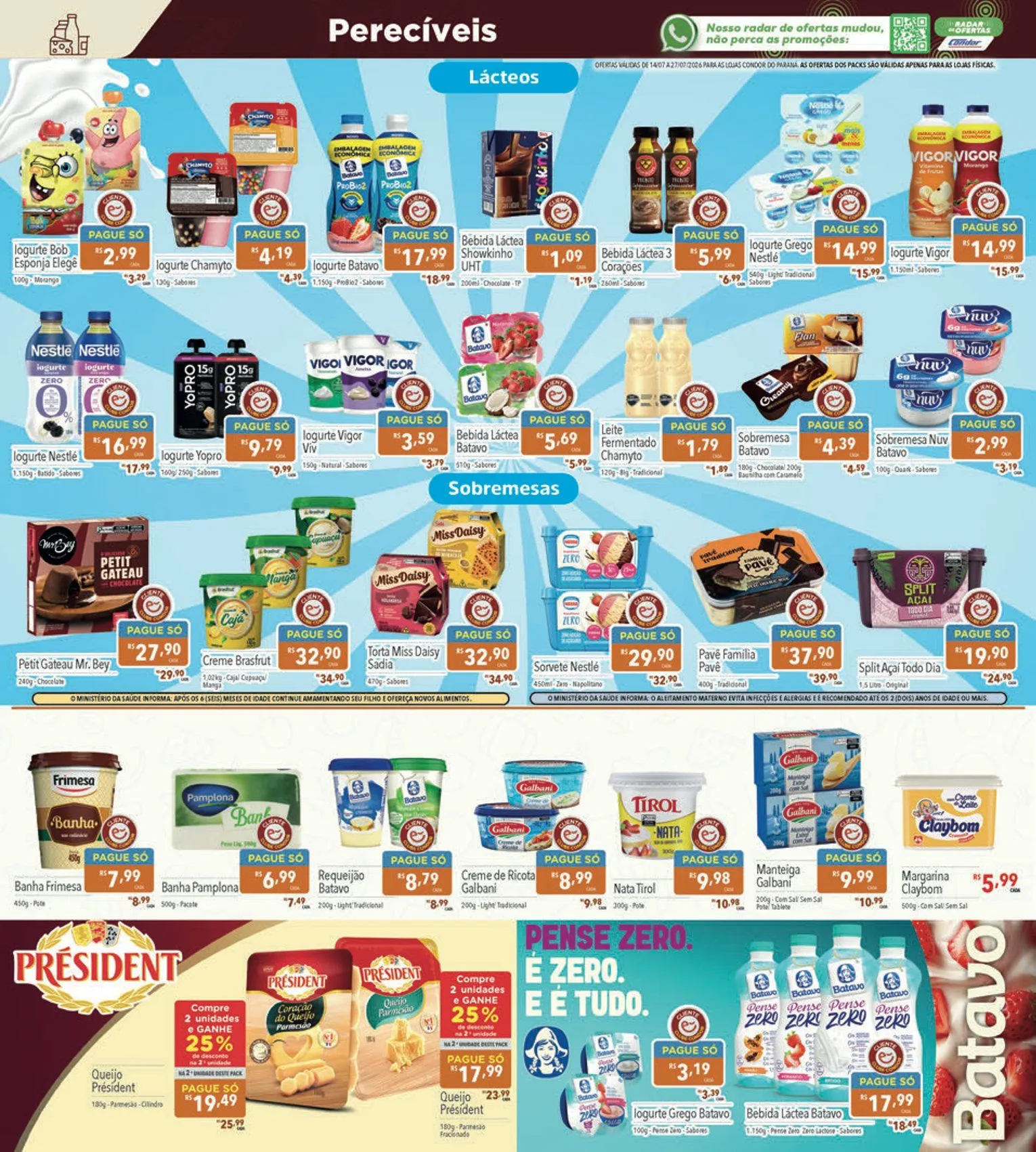 Encarte de Folhetos Supermercados Condor 14 de julho até 27 de julho 2026 - Pagina 12