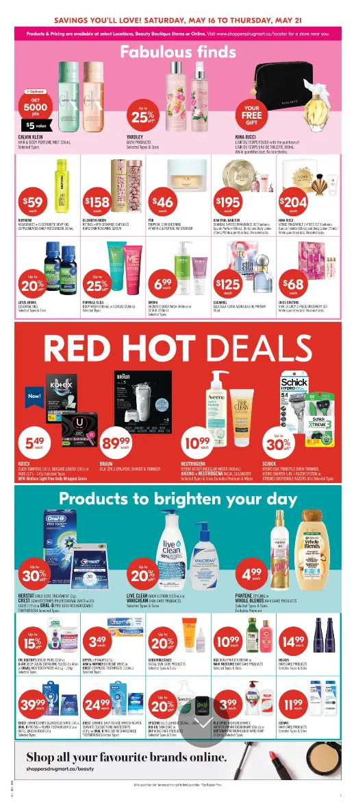 Shoppers Drug Mart Sales from May 16 to May 21 2026 - flyer page 12
