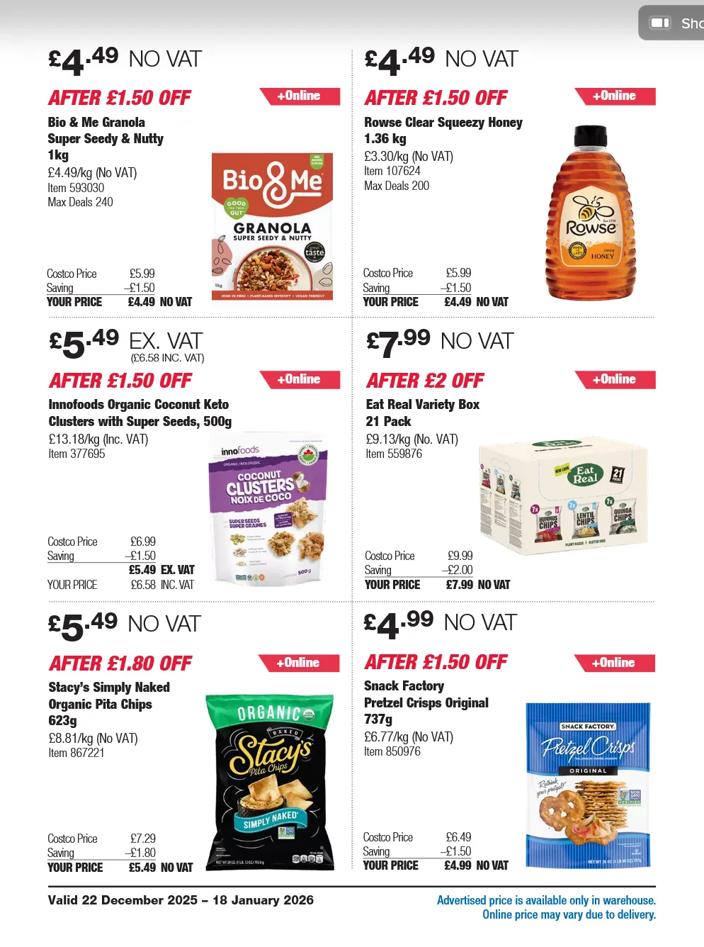 COSTCO Deals from 20 December to 18 January 2026 - Catalogue Page 12