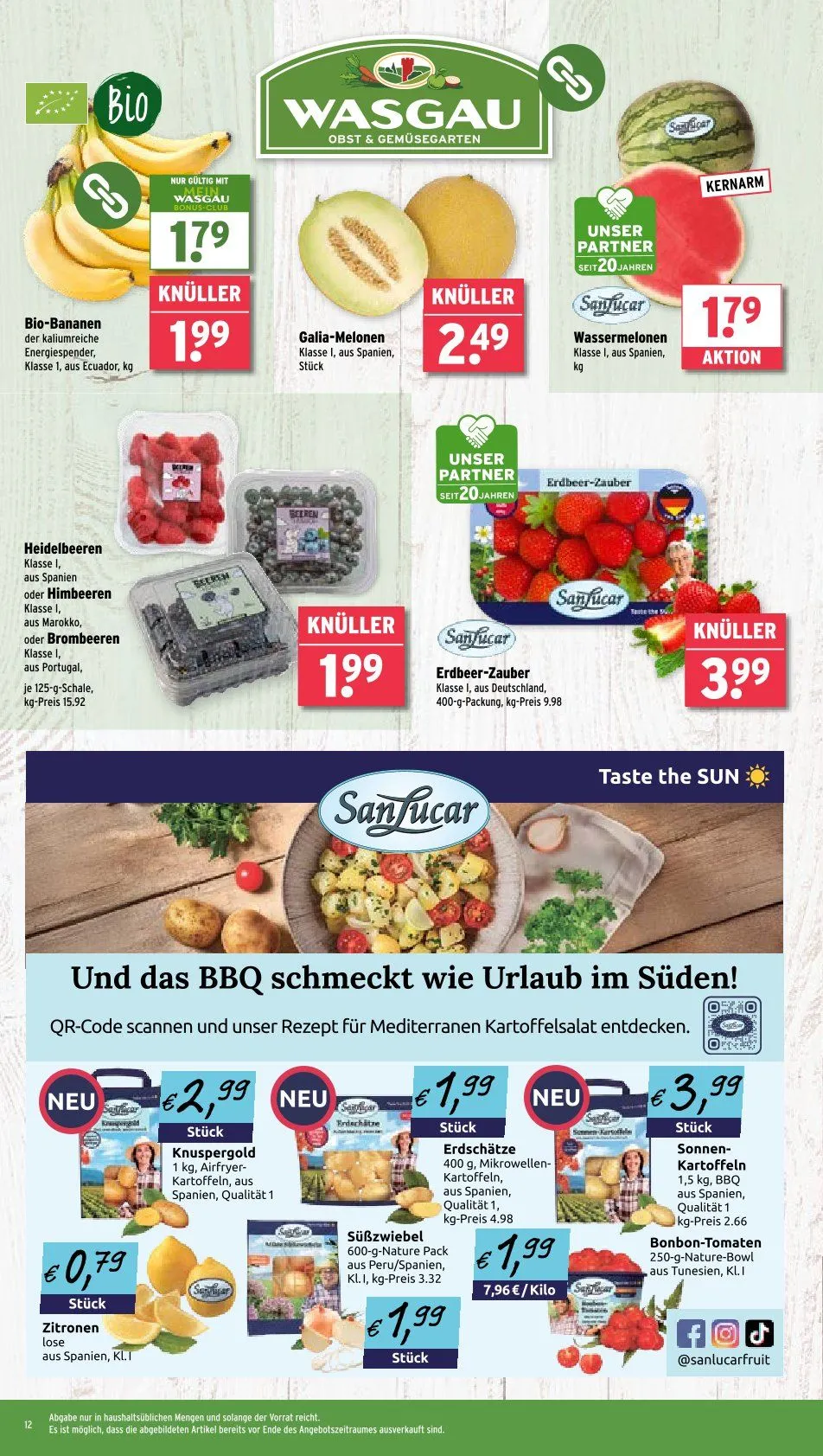 Wasgau Prospekt von 2. Juni bis 7. Juni 2025 - Prospekt seite 12